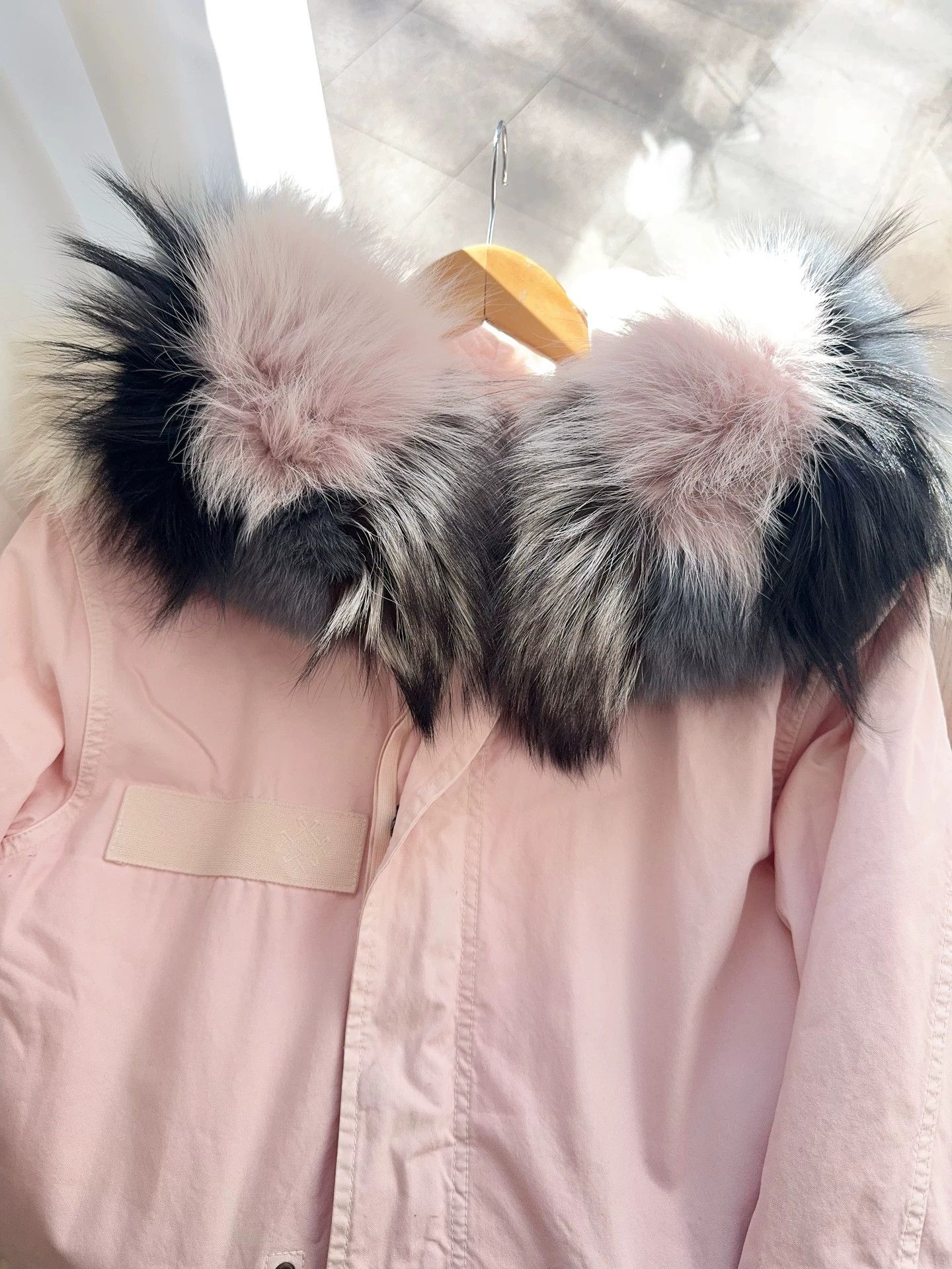 Other Fur Couple Pink Hooded Jacket S 98 New Size S / US 4 / IT 40 - 5 Thumbnail