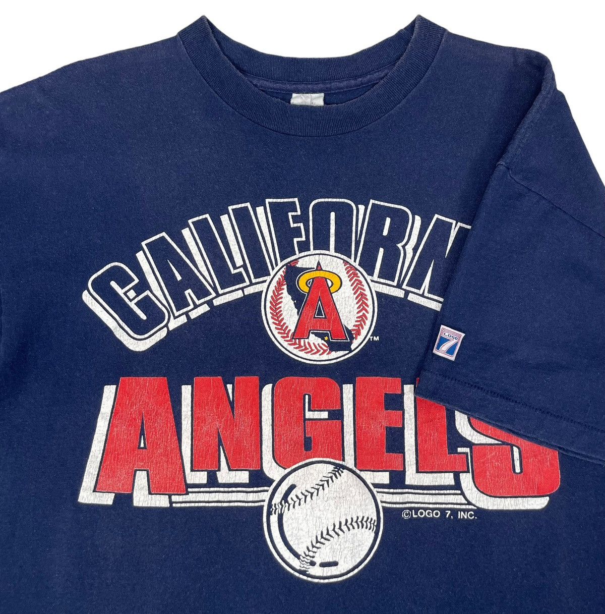 Logo 7 × MLB × Vintage 90s Vintage MLB California Angels tee Size US L / EU 52-54 / 3 - 2 Thumbnail
