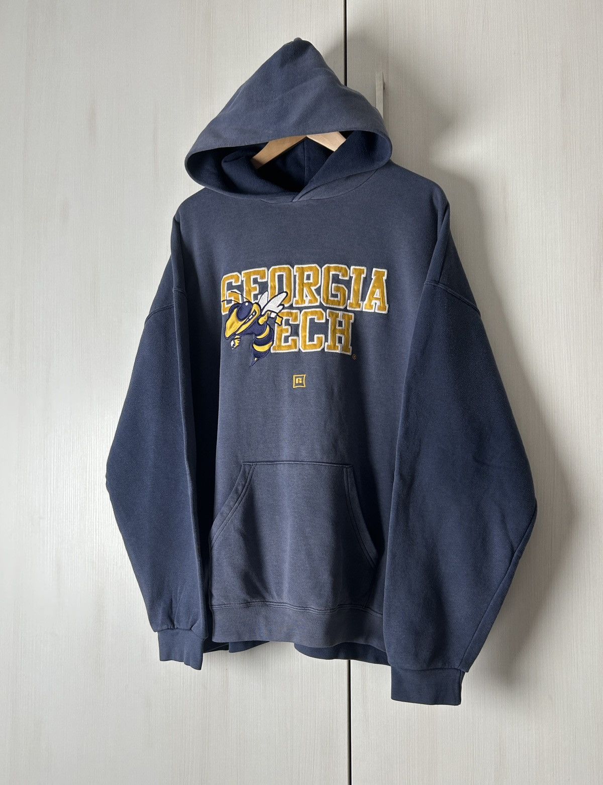 Russell Athletic Vintage Russel Athletics Georgia Ech true faded hoodies Size US XL / EU 56 / 4 - 1 Thumbnail