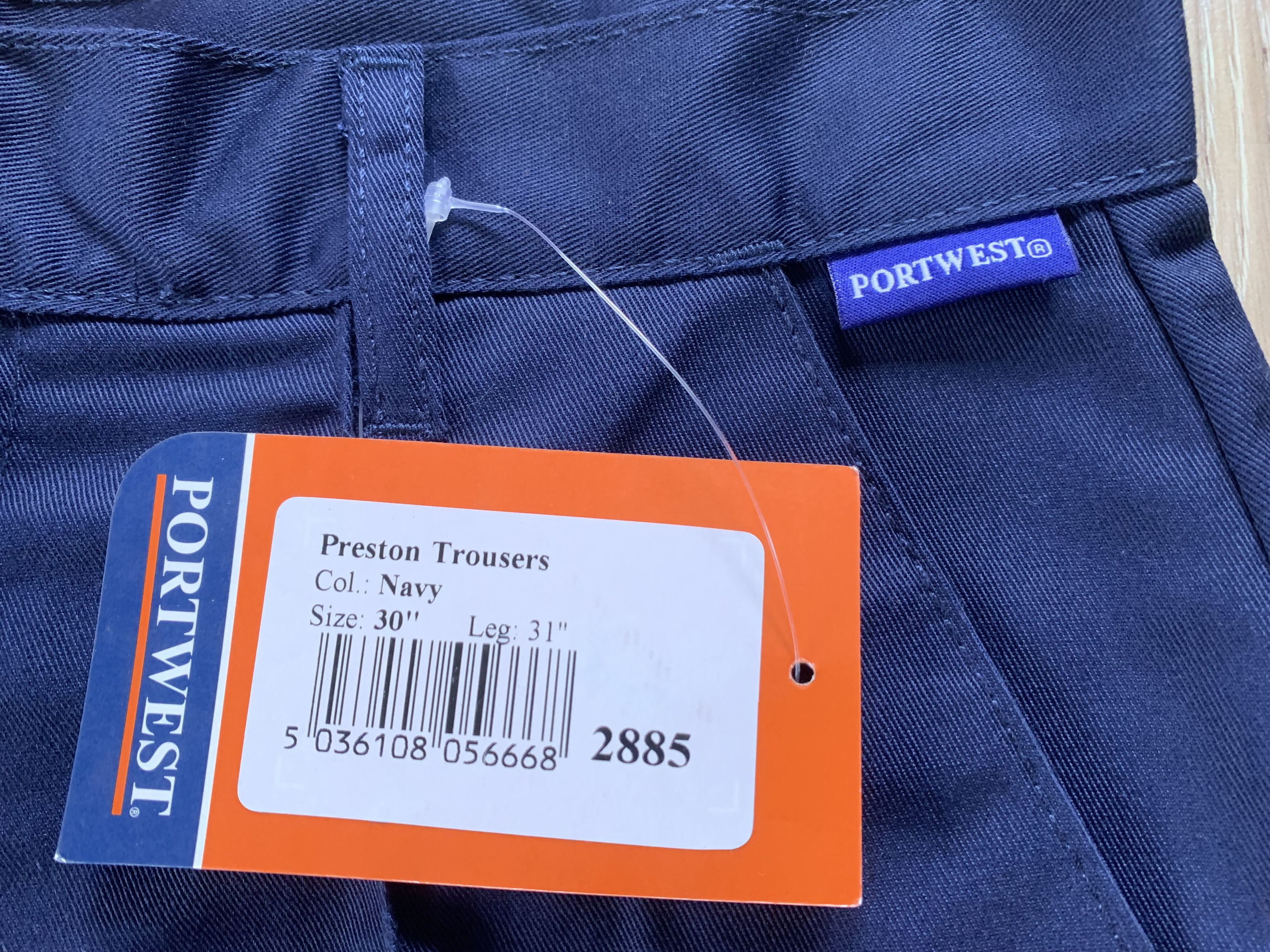 Other Portwest Fortis 245 Navy Work Trousers Size US 30 / EU 46 - 7 Thumbnail