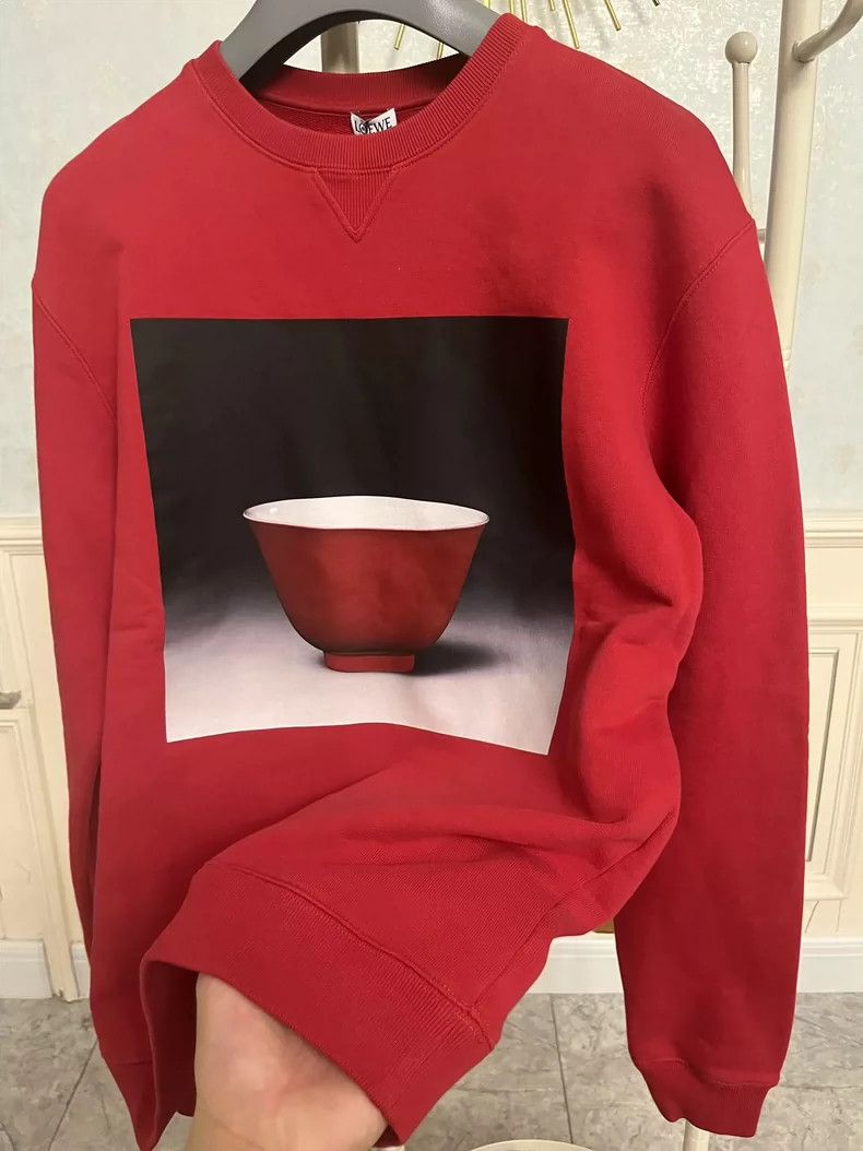Loewe LOEWE Men's porcelain museum limited edition thick hoodie Size US XS / EU 42 / 0 - 5 Thumbnail