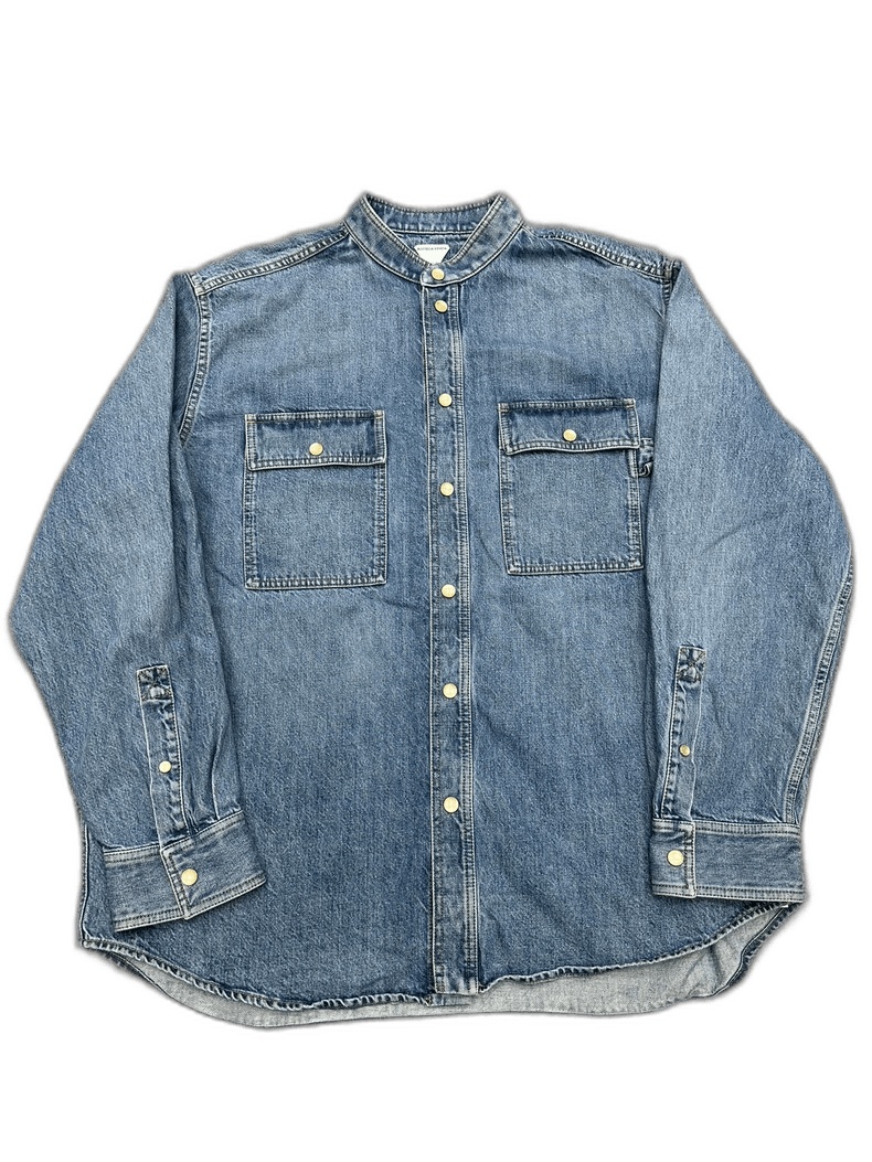 Bottega Veneta Bottega Veneta Washed Denim Shirt Jacket Size US XL / EU 56 / 4 - 1 Thumbnail