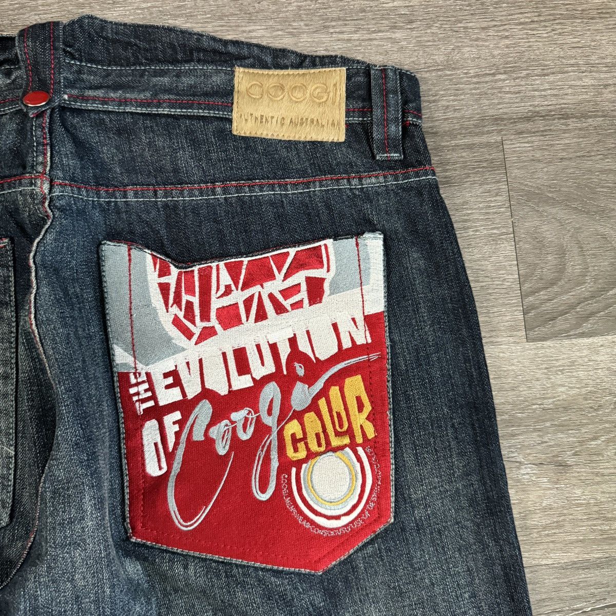 Coogi × JNCO × Vintage Crazy Vintage y2k Coogi Baggy wide leg embroidered jeans Size US 38 / EU 54 - 3 Thumbnail