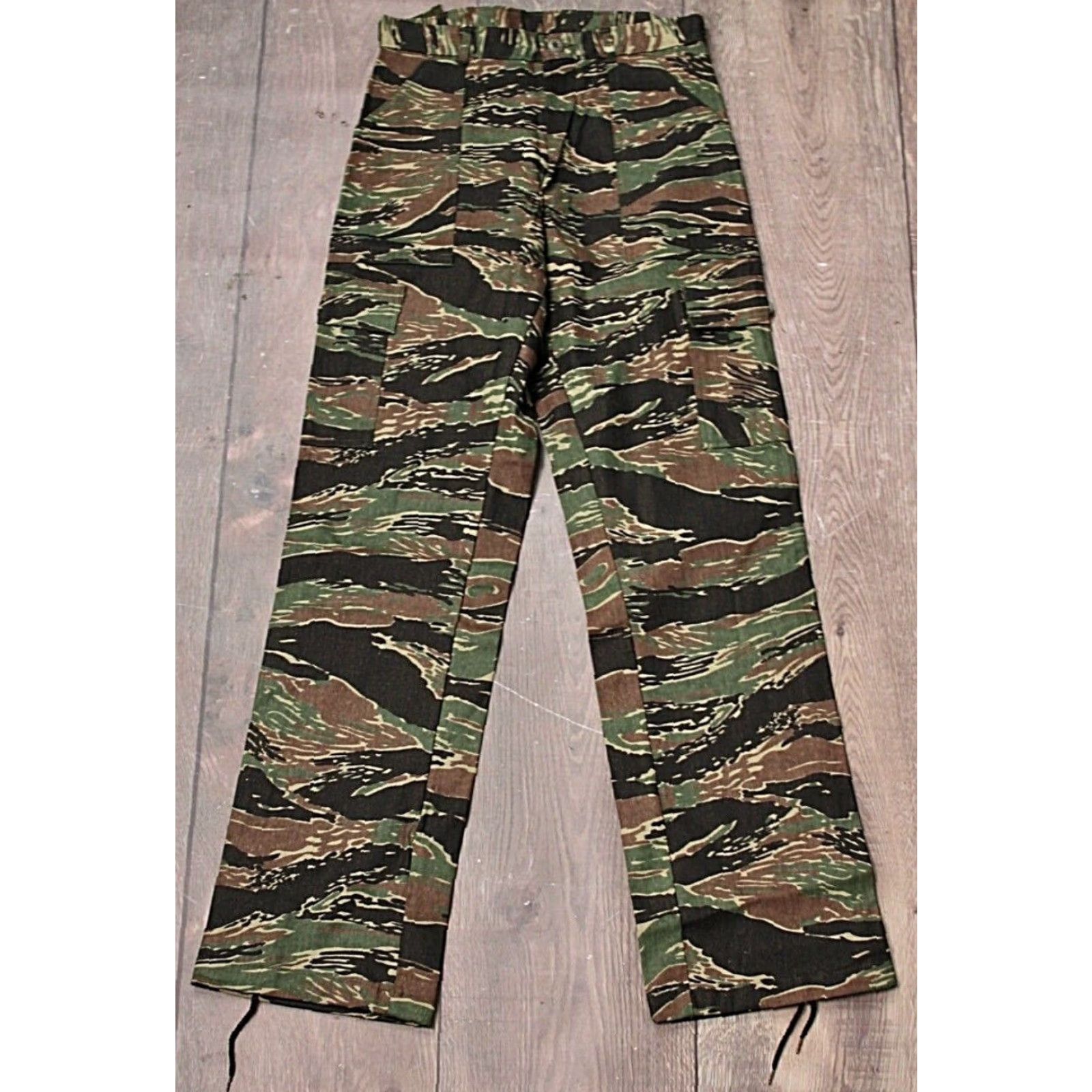 Vintage Men's VTG 80s NOS Gung Ho Tiger Stripe Camo Pants Sz 29.5x33 Long 1980s Size US 30 / EU 46 - 2 Thumbnail