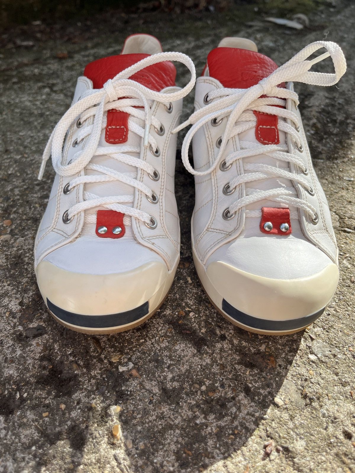 Faconnable Faconnable Made in Italy White Red Sneakers EU 40 UK 8 Size US 8 / EU 41 - 4 Thumbnail