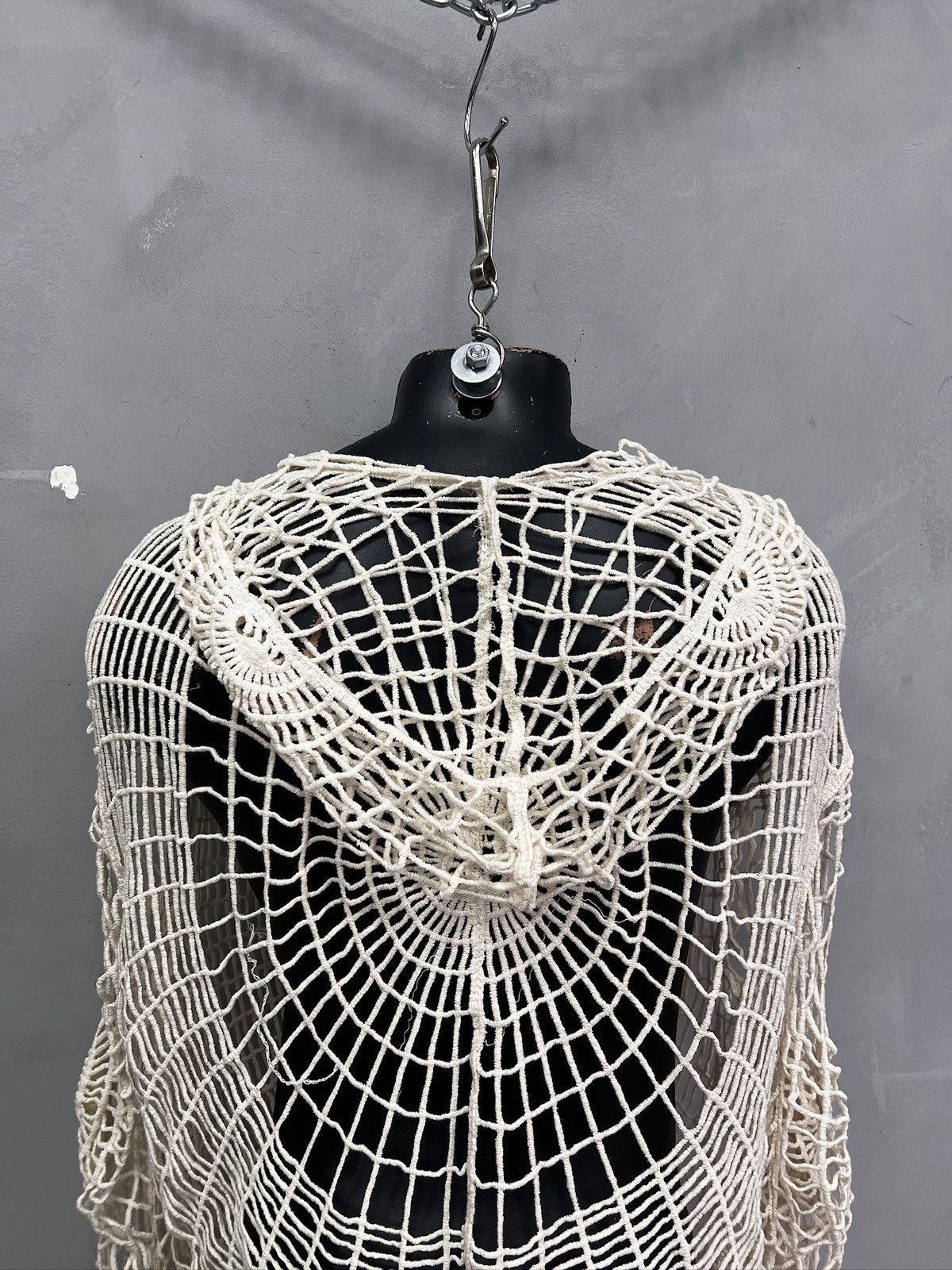 Japanese Brand Spider mesh top hoodie Jean Paul Gaultier style Size US L / EU 52-54 / 3 - 13 Thumbnail