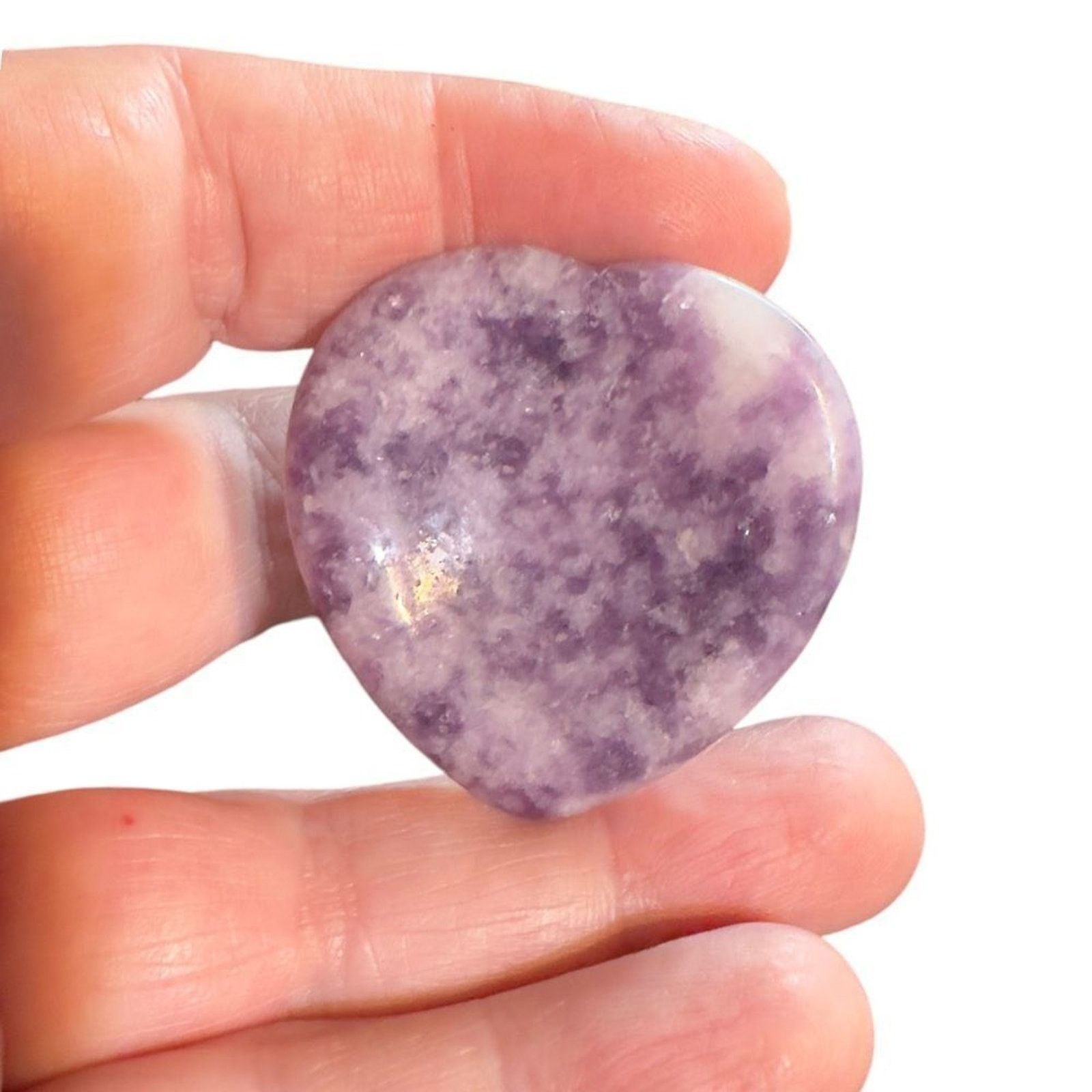 The Unbranded Brand 1pc Hand Carved Natural Gemstone Mini Heart Pocket Stone Size ONE SIZE - 8 Thumbnail
