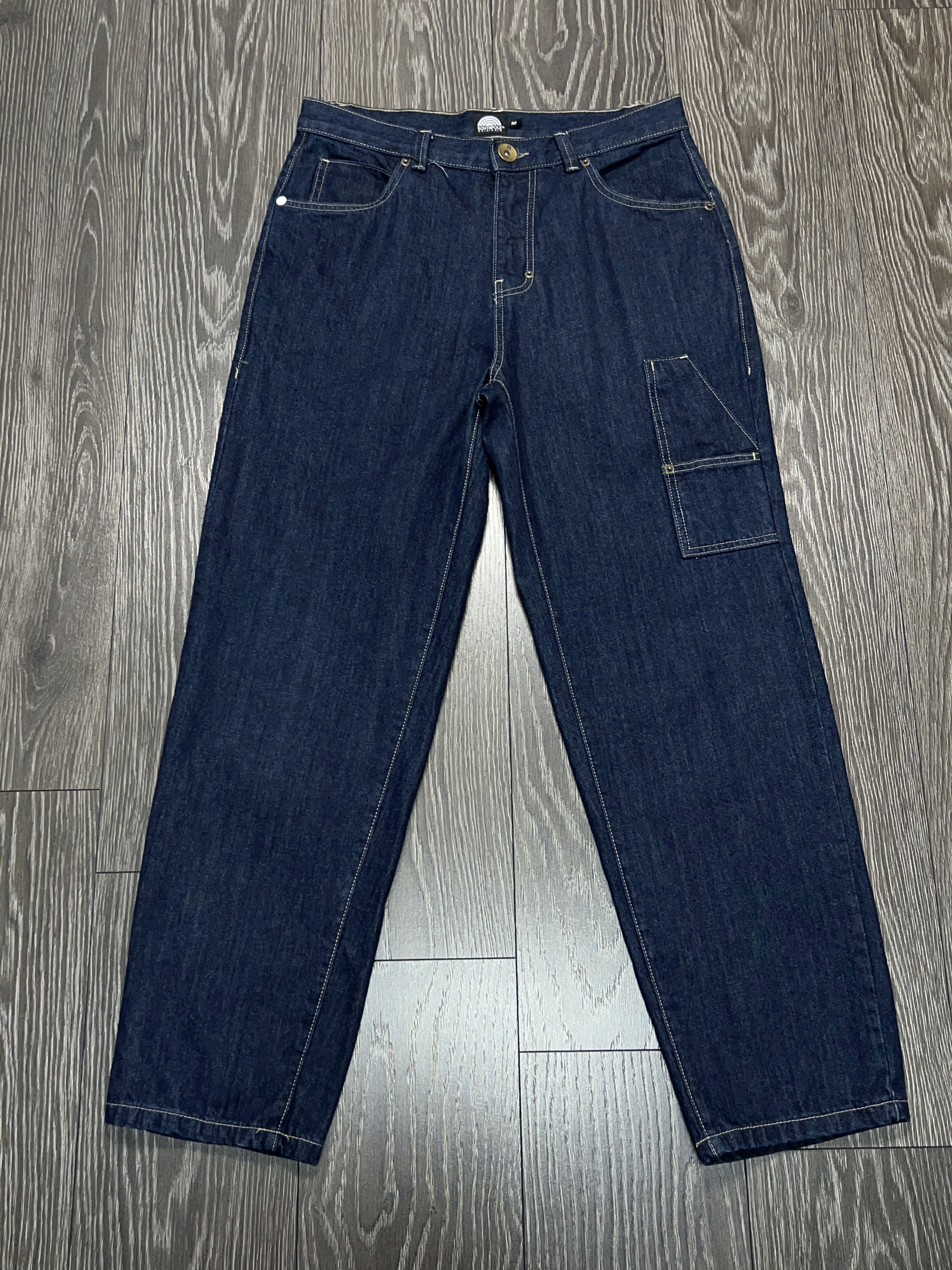 Southpole Mens Script Denim Jeans Pants Big Logo Embroidery Size 32 Size US 32 / EU 48 - 5 Thumbnail