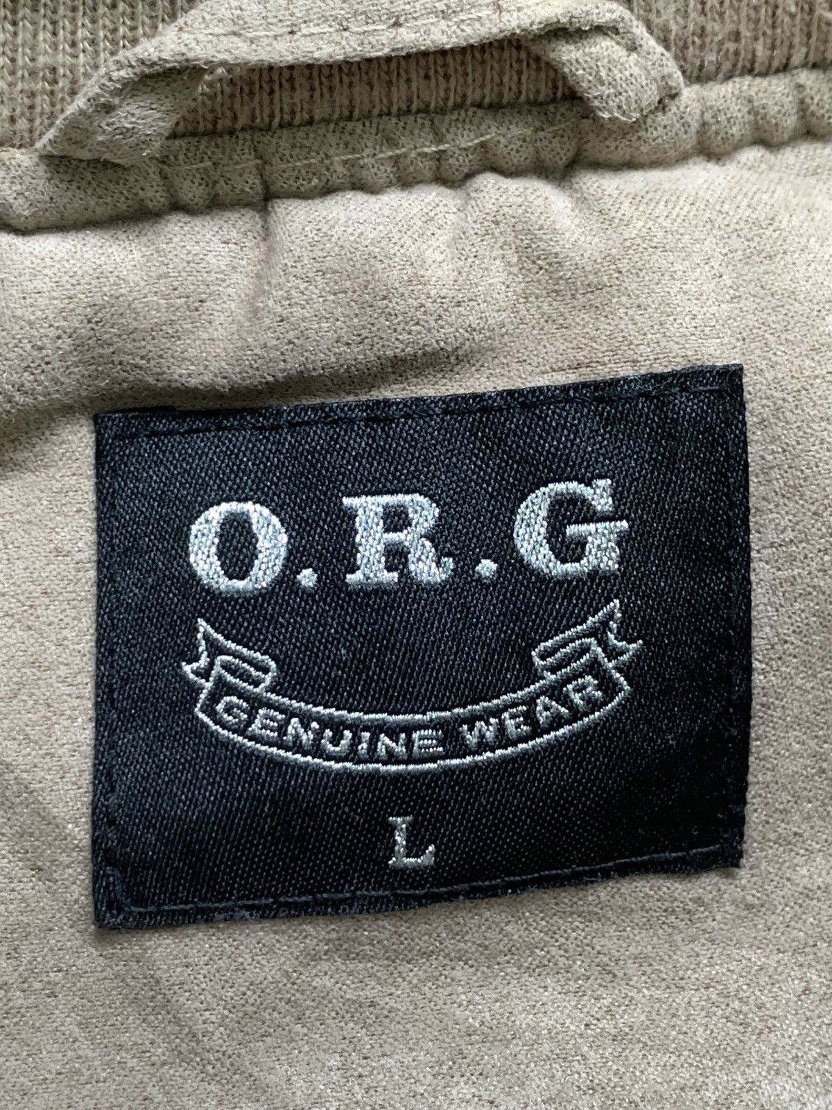 Japanese Brand Rare Design Vintage O.R.G Genuine Wear Bombers Jacket Size US L / EU 52-54 / 3 - 4 Thumbnail