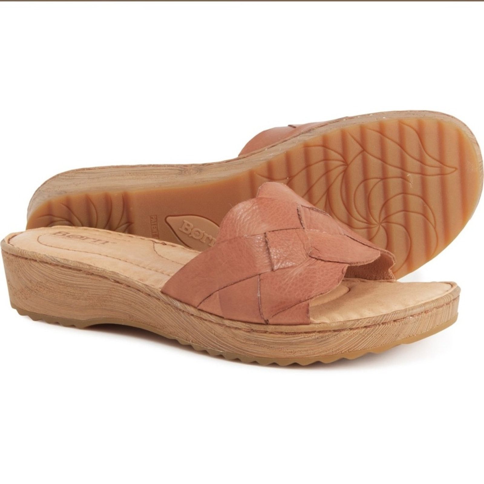 Born 🎉LAST PIECE 🎉 Born Aleah Slide Sandals - Leather Size US 7 / IT 37 - 1 Thumbnail