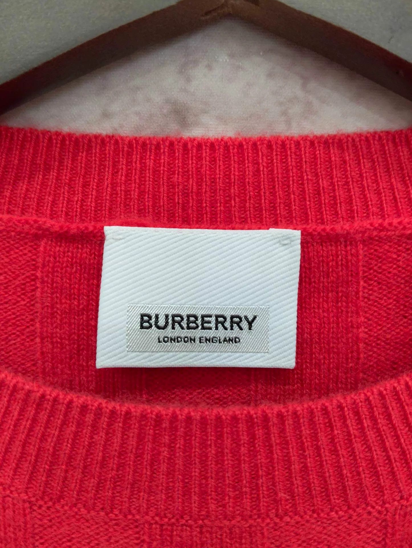 Burberry Burberry Check Knit Crew Cashmere Sweater Women's XS 99 New Size XS / US 0-2 / IT 36-38 - 3 Thumbnail