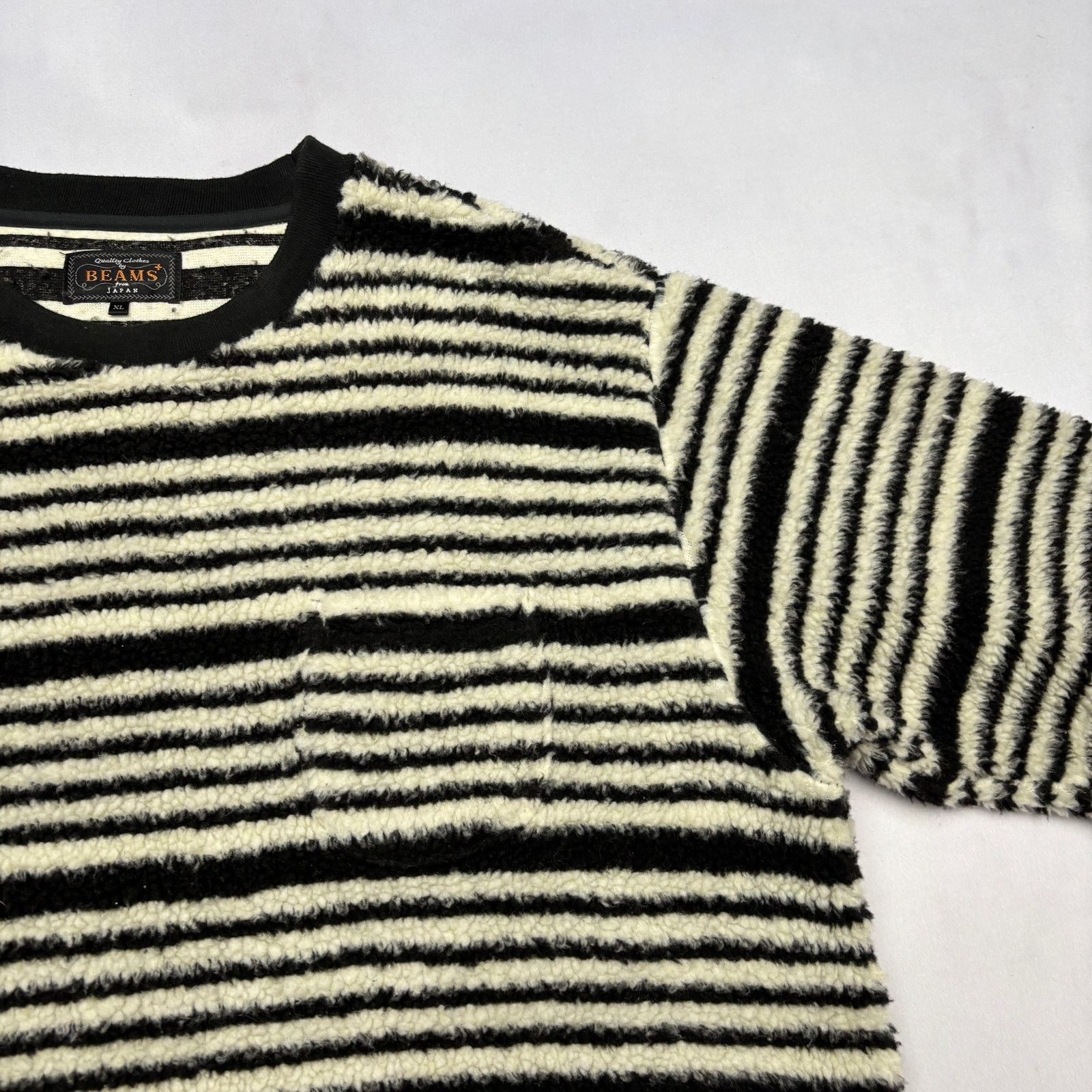 Beams Plus Beams Plus Striped Fleece Sweatshirt Men's XL Streetwear Size US XL / EU 56 / 4 - 2 Thumbnail