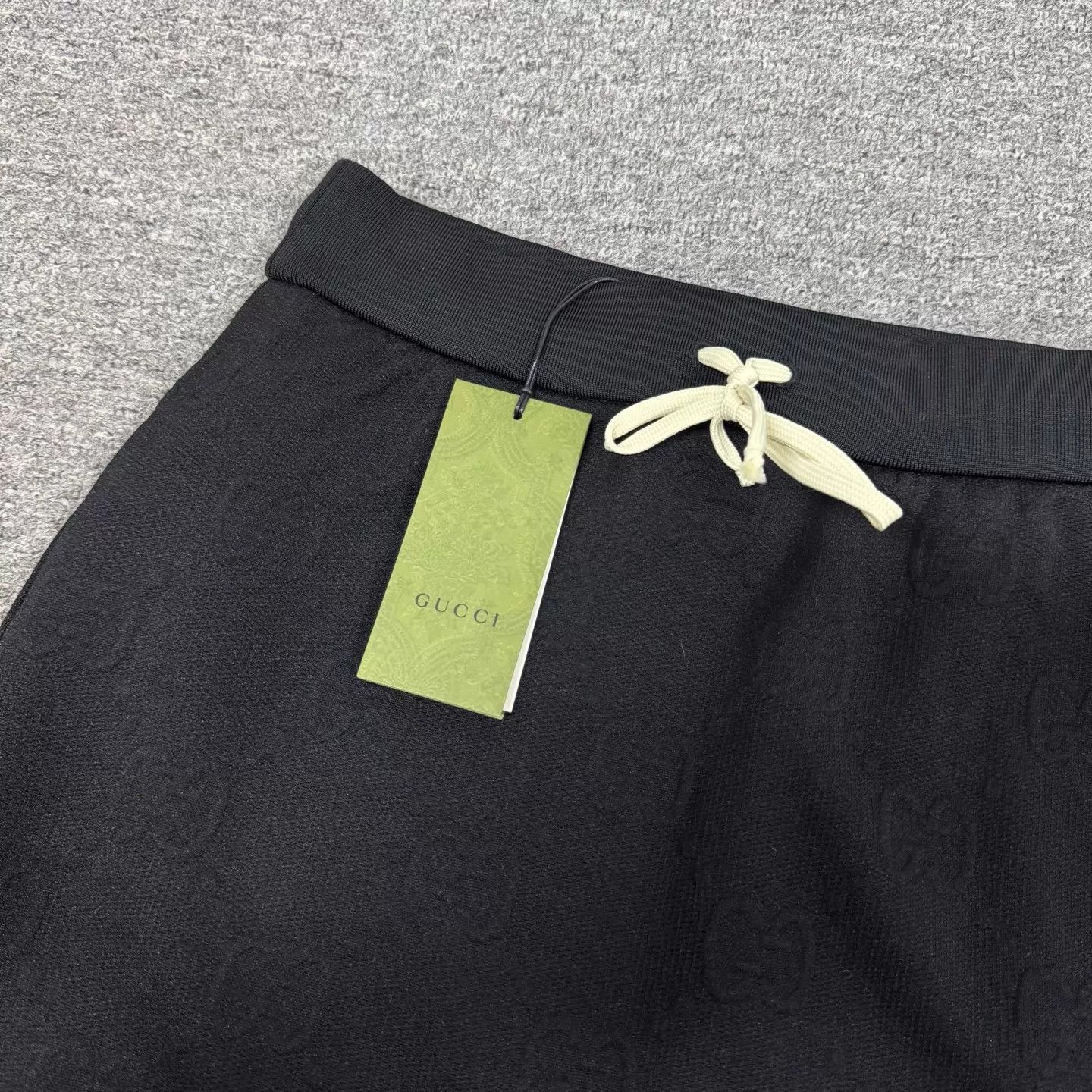 Gucci Gucci Black GG Jacquard Drawstring A-Line Skirt S Size 26" / US 2 / IT 38 - 4 Thumbnail