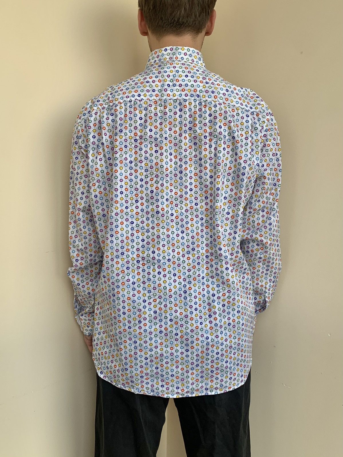 Japanese Brand Vagiie Emoji Print Long Sleeve Shirt by Leggiuno Size 50 Size US M / EU 48-50 / 2 - 4 Thumbnail