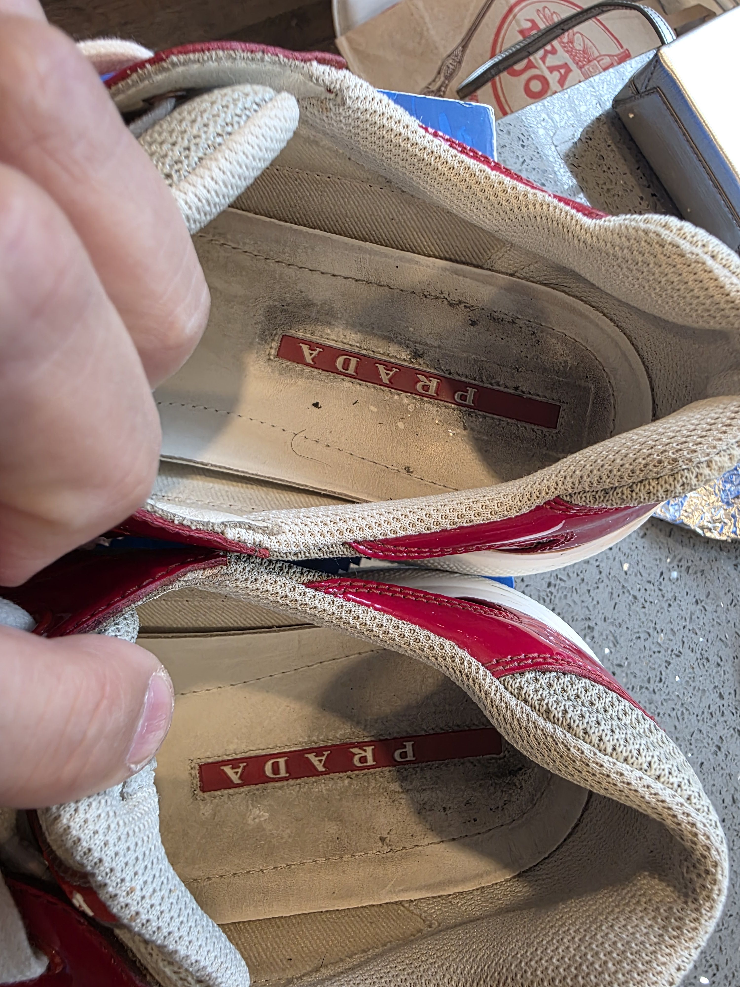 Prada Red Prada America's Cup Sneakers Size US 9 / EU 42 - 8 Thumbnail
