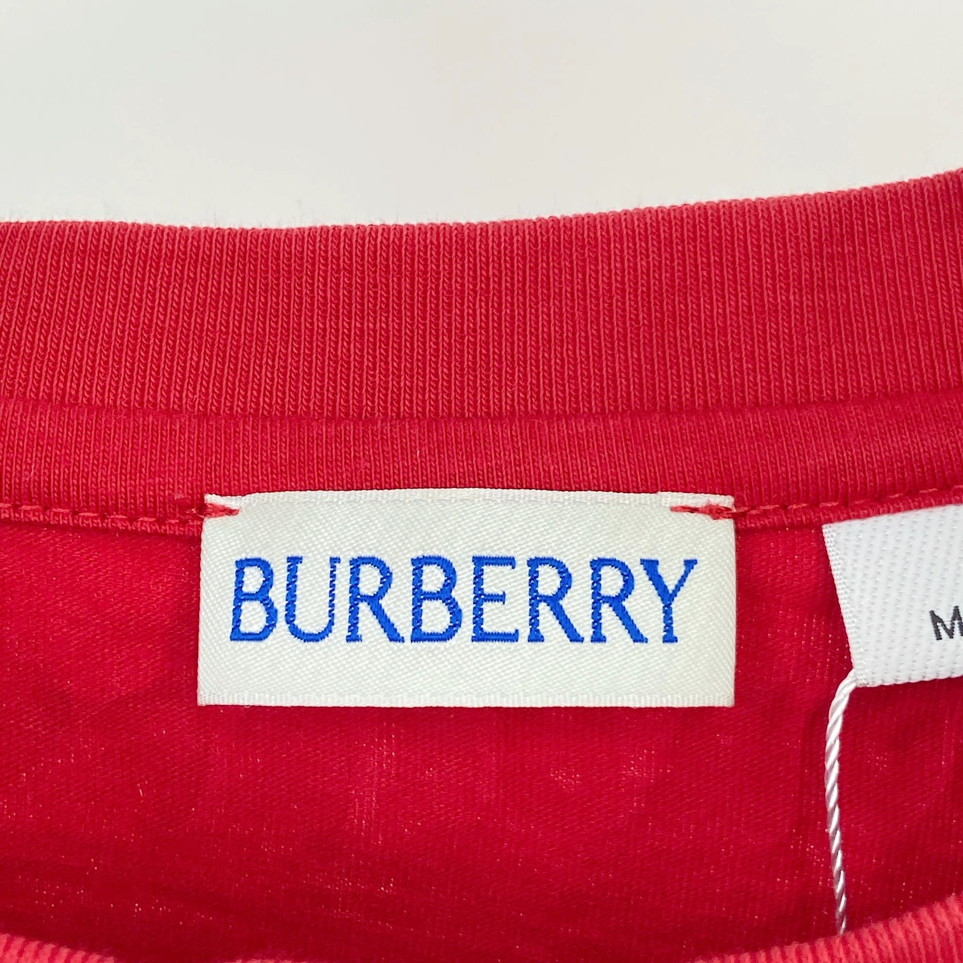 Burberry Burberry Red M Tee 1224 Size M / US 6-8 / IT 42-44 - 6 Thumbnail