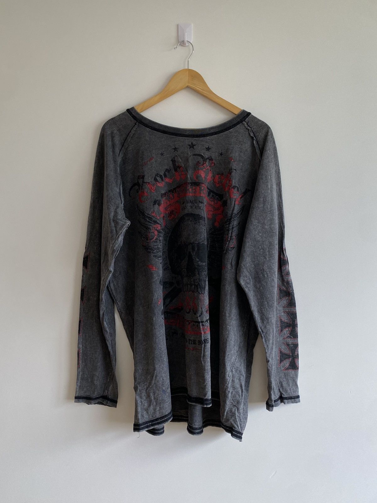 Affliction Rock Rebel Longsleeve | Double-Sided Print | Streetwear Size US XXL / EU 58 / 5 - 6 Thumbnail