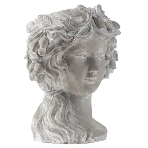 Designer × Homemade Cement Bust Wall Planter - Indoor Outdoor Home Garden Decor, Size US L / EU 52-54 / 3 - 6 Thumbnail