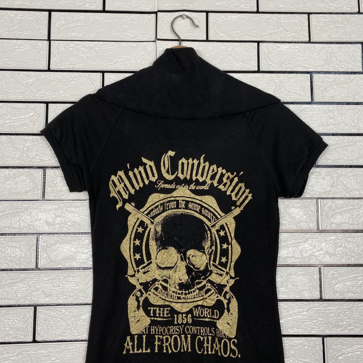 Japanese Brand 📌Full Zipper Sweater Punk Design Bondage Bones Design Size US L / EU 52-54 / 3 - 10 Thumbnail