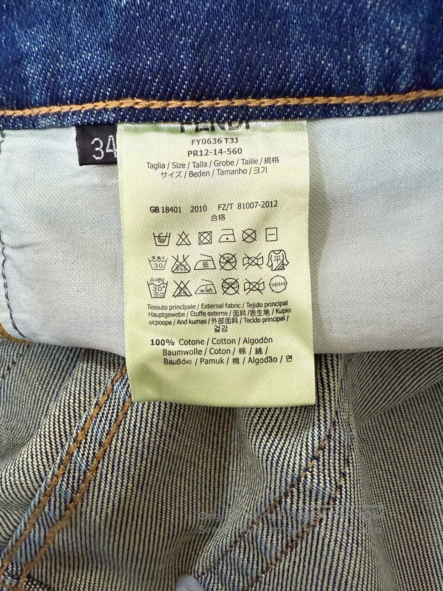 Fendi FENDI Blue Jeans. Size 33" - 6 Thumbnail