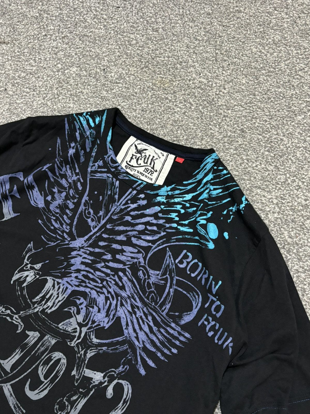 FCUK Vintage t-shirt USA brand born to fcuk Size US M / EU 48-50 / 2 - 3 Thumbnail