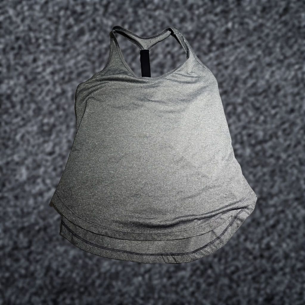Old Navy Old Navy Active Shirt Womens Gray Small S Go-Dry Athletic Tank Top Racer Back Size S / US 4 / IT 40 - 1 Thumbnail