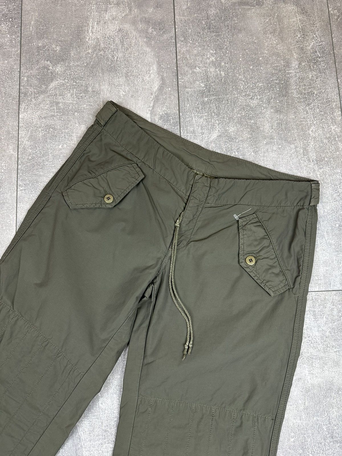 Diesel Women’s Khaki Diesel Double Knee Jogger Pants Y2K Size 27" / US 4 / IT 40 - 5 Thumbnail
