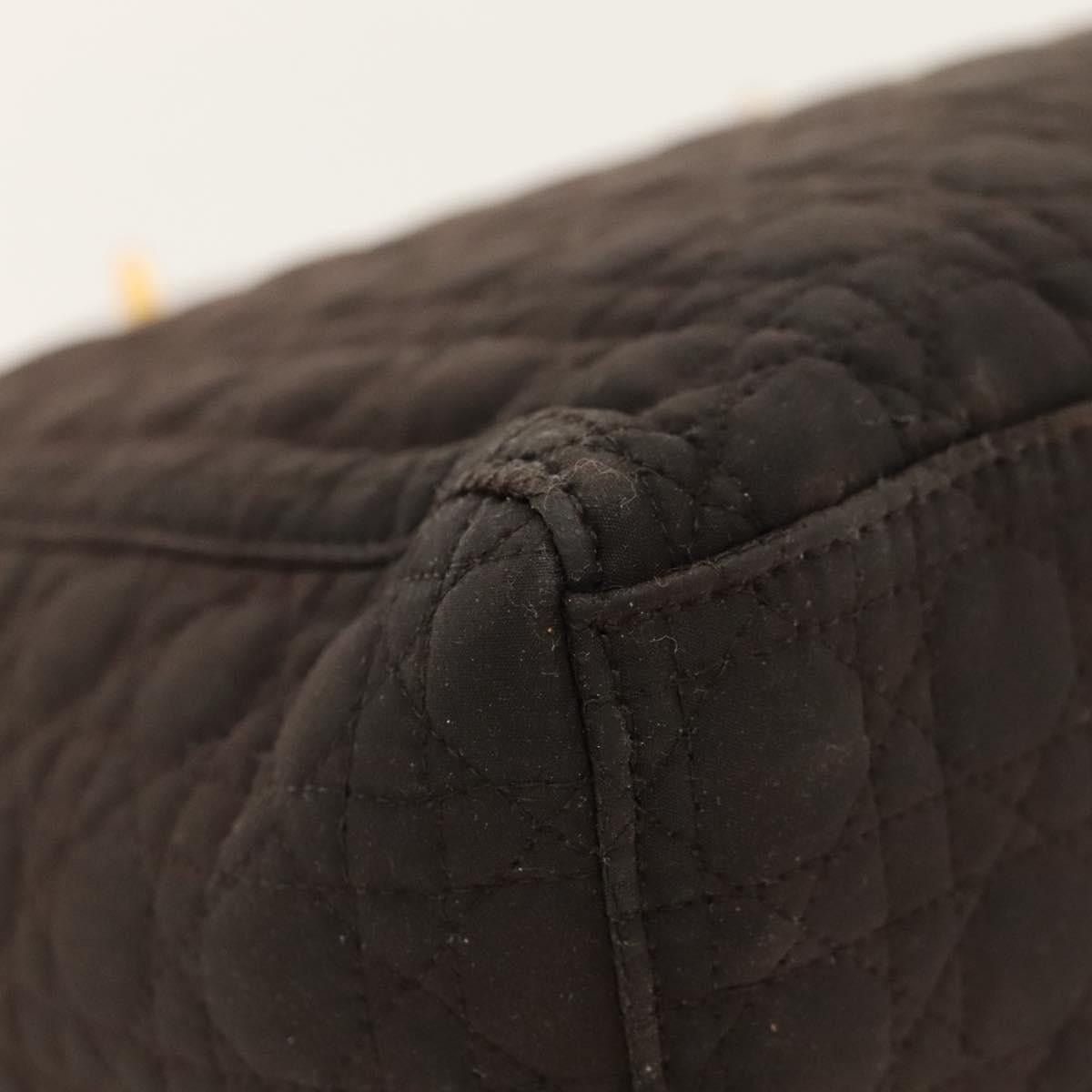 Dior DIOR Canage Hand Bag Nylon Brown Gold Size ONE SIZE - 16 Thumbnail