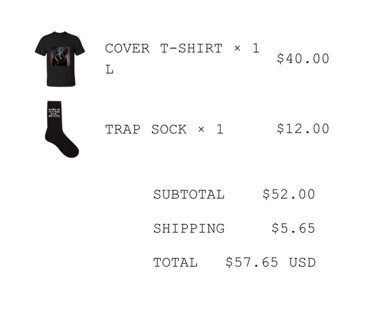 Travis Scott Birds In The Trap Sing McKnight cover shirt Size US L / EU 52-54 / 3 - 6 Thumbnail