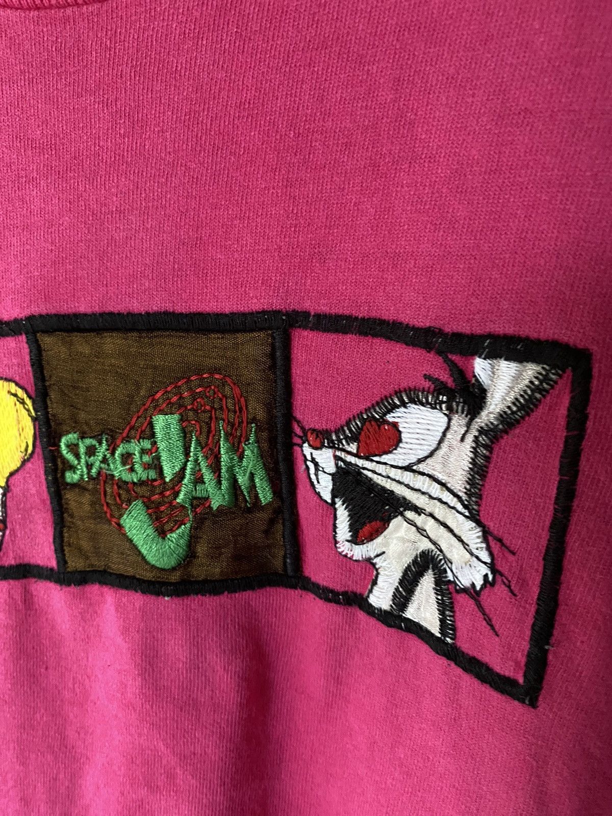 Cartoon Network 1996 Space Jam Disney embroidered box logo tee Size L / US 10 / IT 46 - 5 Thumbnail