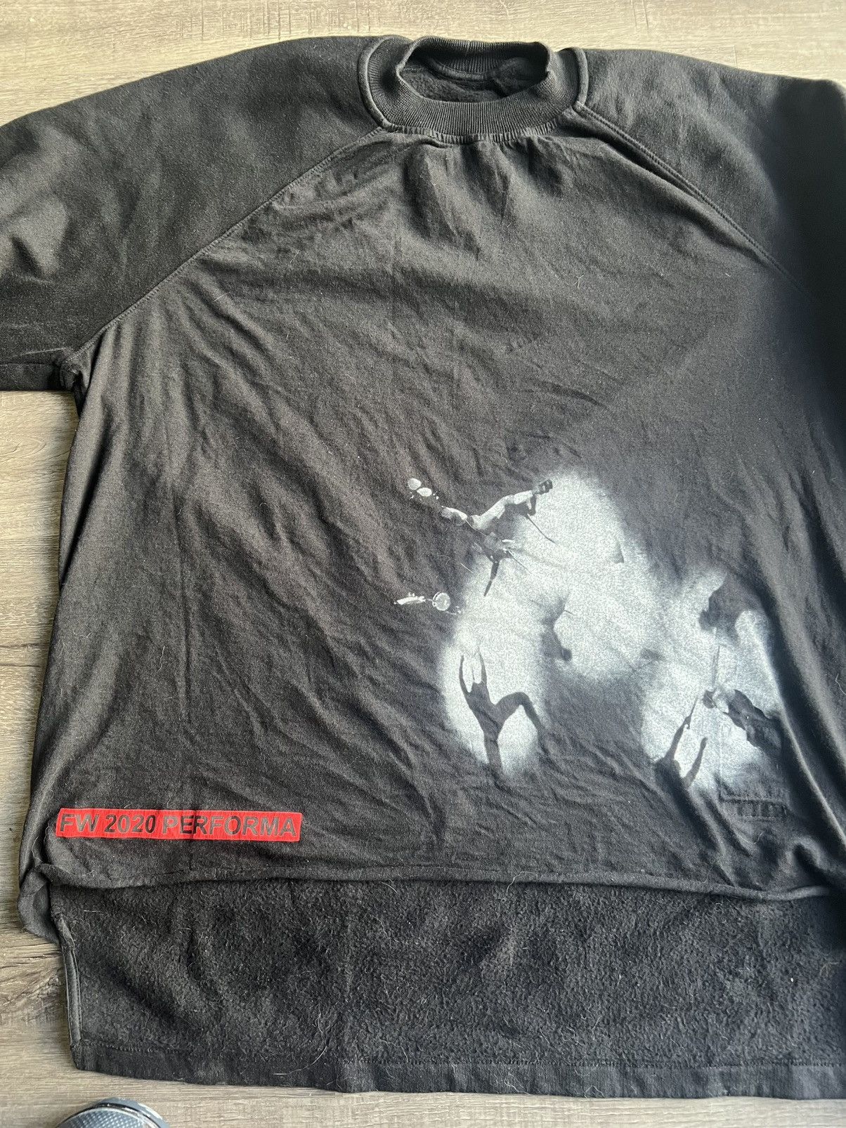 Rick Owens Drkshdw Rick Owens DRKSHDW FW20 Performa cuff slit sweatshirt Size US L / EU 52-54 / 3 - 1 Thumbnail