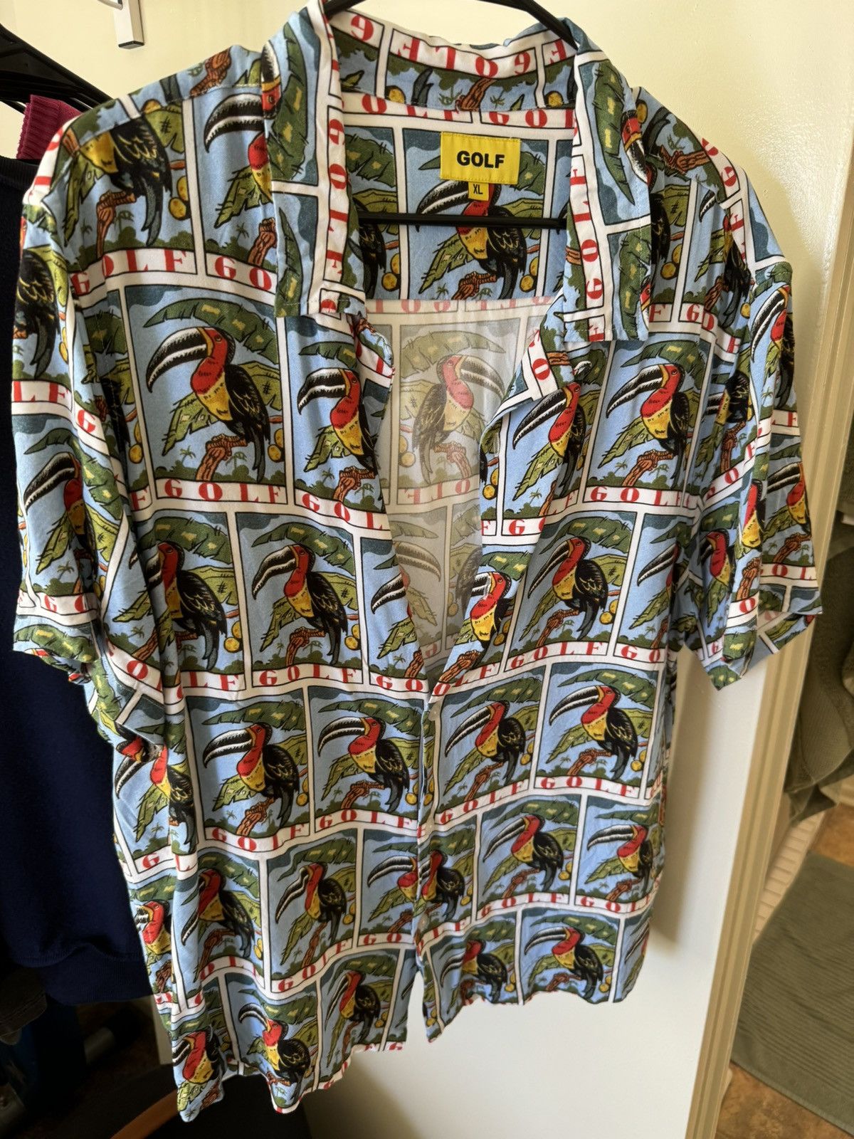 Golf Wang Golf Wang Rayon Toucan button up shirt Size XL Size US XL / EU 56 / 4 - 1 Thumbnail