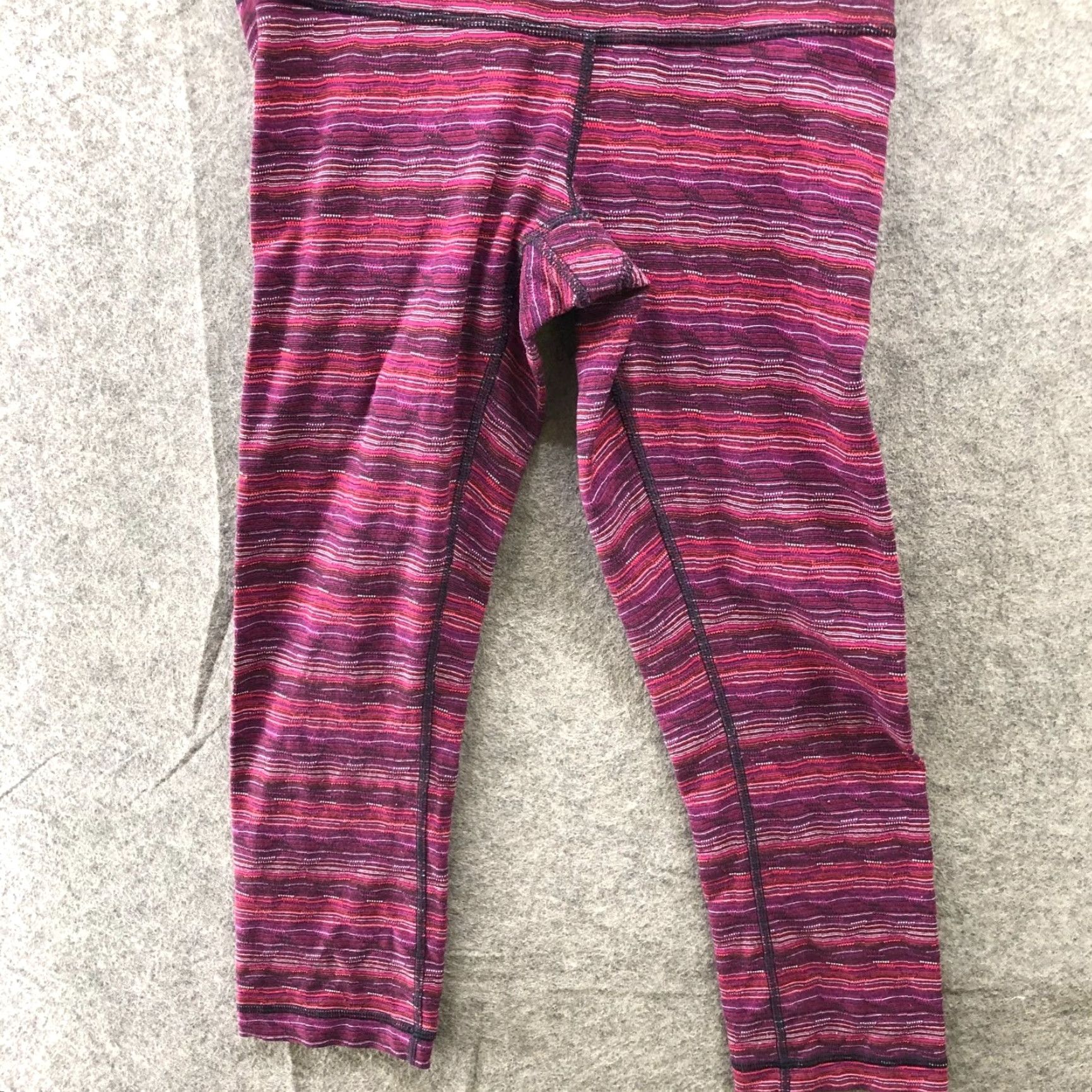 Lululemon Lululemon Wunder Under III Leggings Womens 6 Space Dye Twist Regal Plum Cropped Size 28" / US 6 / IT 42 - 4 Thumbnail