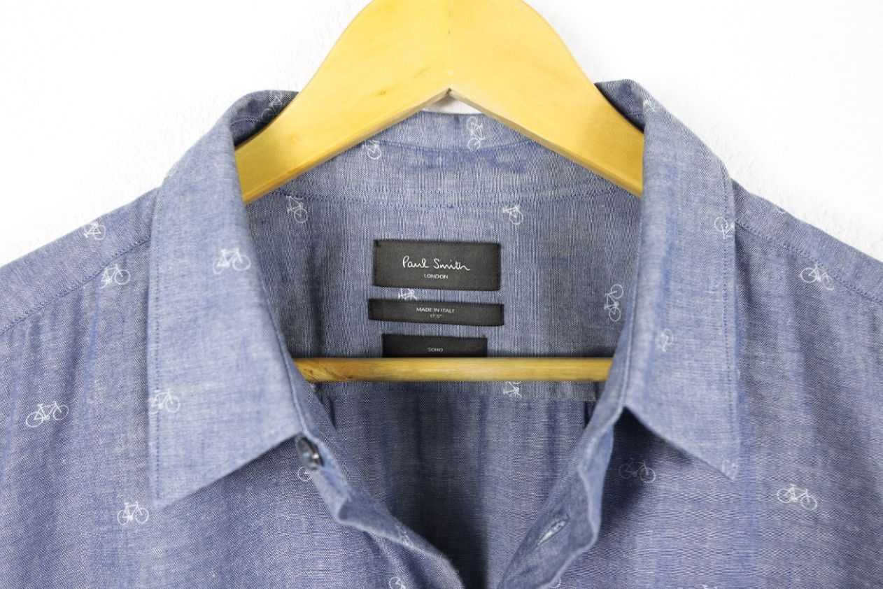Paul Smith Paul Smith Soho Bicycles Emb Printed Shirt Size US L / EU 52-54 / 3 - 6 Thumbnail