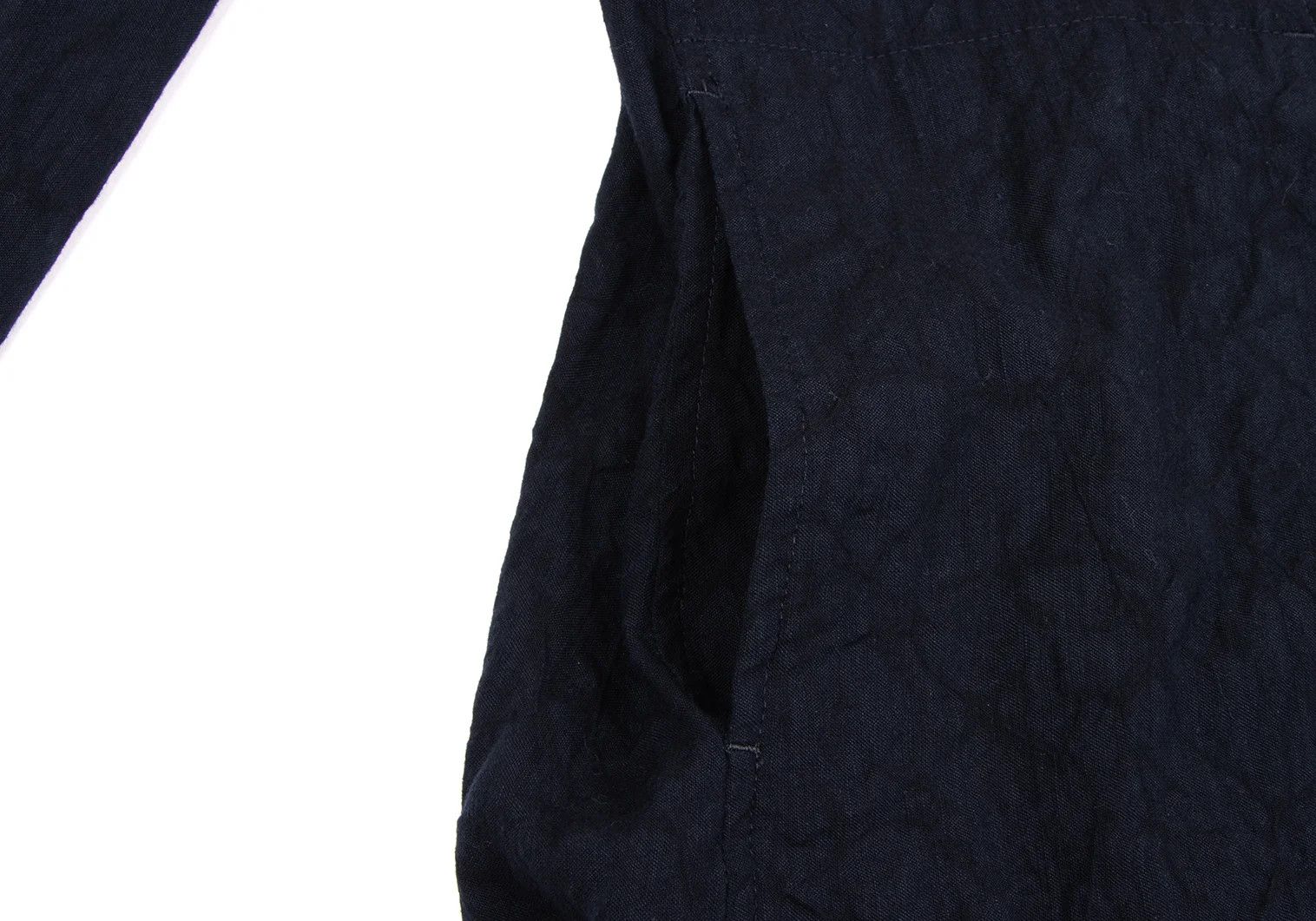 Issey Miyake Linen Blend Shawl Collar Jacket in Dark Blue Size US S / EU 44-46 / 1 - 8 Thumbnail