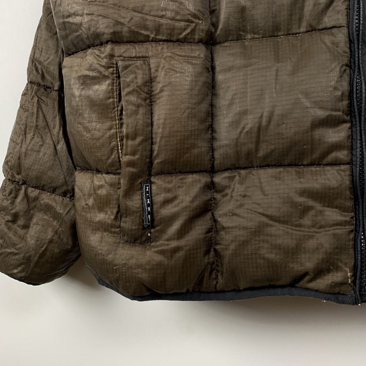 Vintage NIKE 90s VINTAGE DOWN PUFFER NYLON JACKET BIG SWOOSH DRILL Size US L / EU 52-54 / 3 - 4 Thumbnail