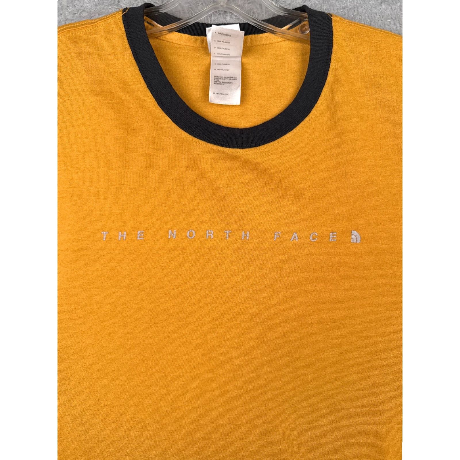 The North Face The North Face Shirt Men Large Yellow Short Sleeve Crew Vaporwick Polyester READ Size US L / EU 52-54 / 3 - 6 Thumbnail