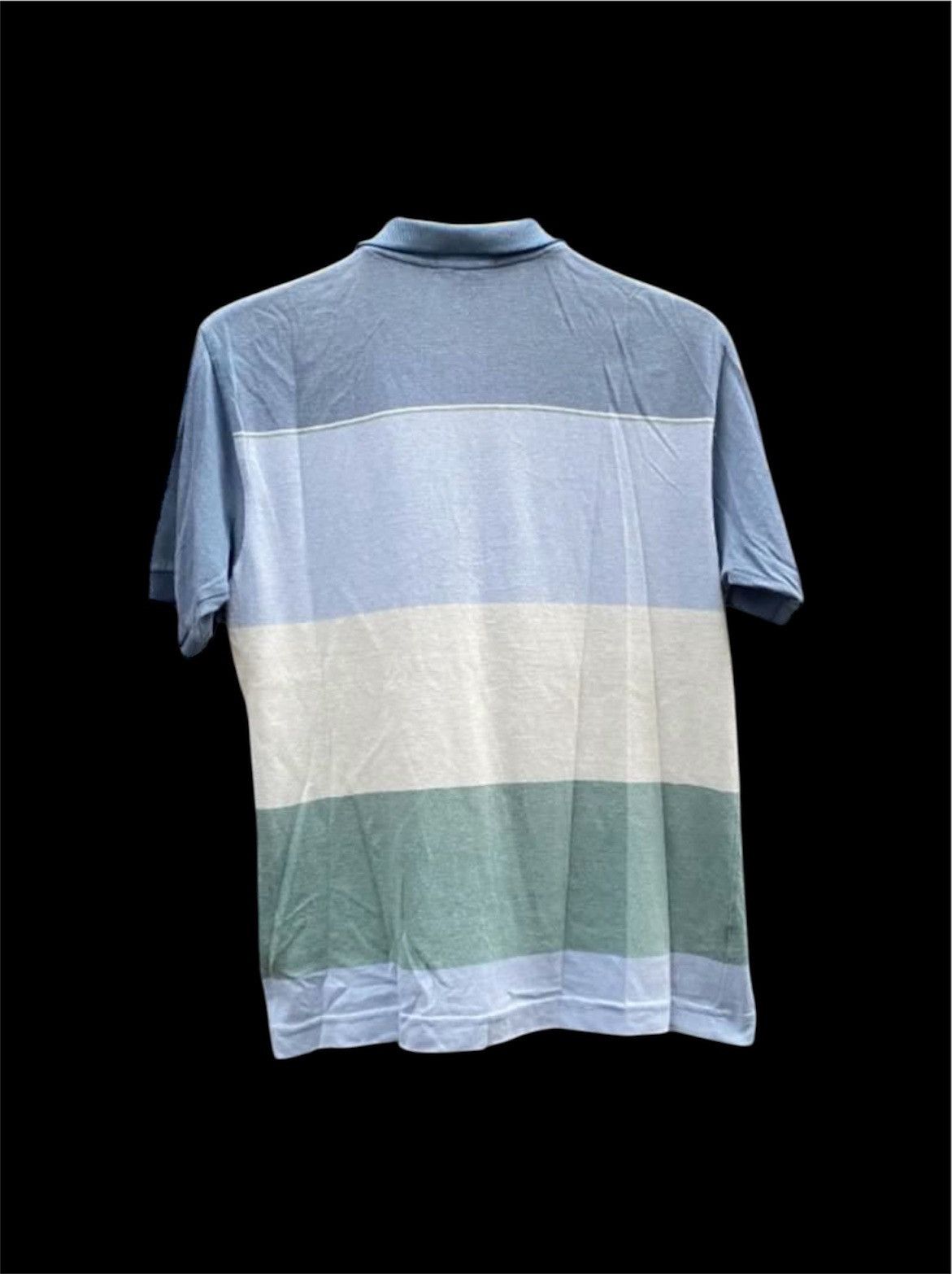 Yves Saint Laurent Vintage Yves Saint Laurent Striped YSL Polo Shirt Size US L / EU 52-54 / 3 - 2 Thumbnail