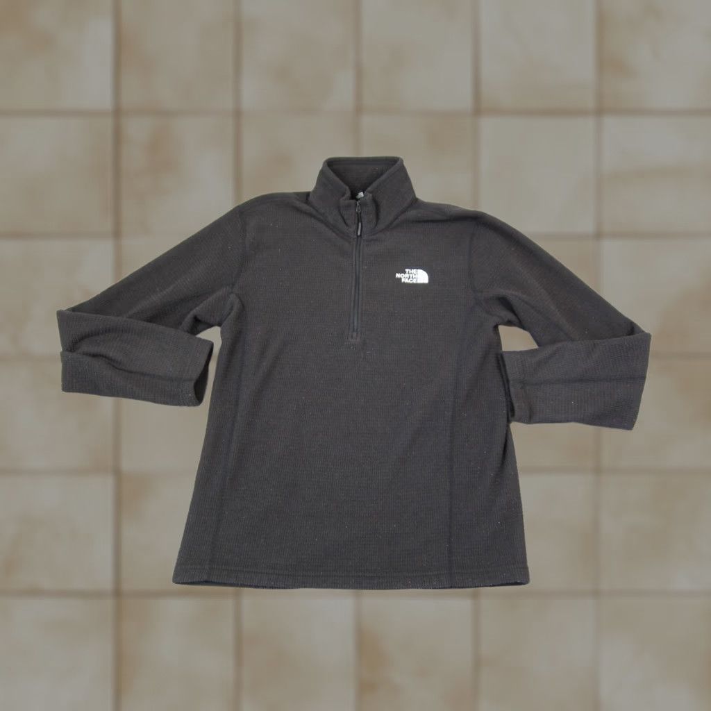 The North Face The North Face Jacket Mens Medium Black 1/2 Zip Textured Fleece Pullover Outdoor Size US M / EU 48-50 / 2 - 1 Thumbnail