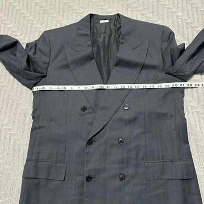 Brioni Brioni gray double breasted blazer size 40R Size 40R - 8 Thumbnail