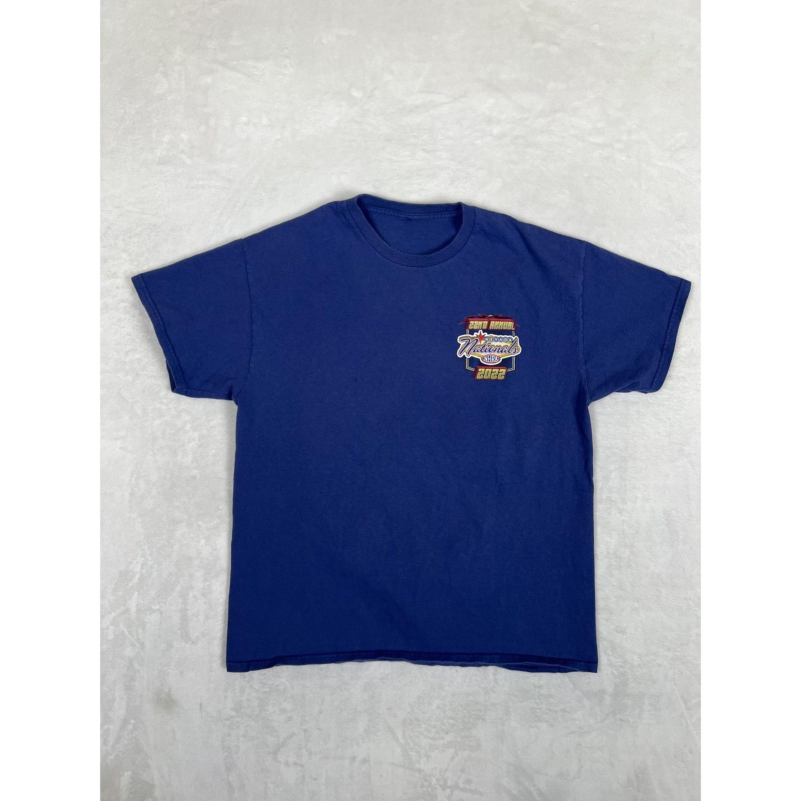 Other NHRA Nevada Nationals T-Shirt Mens Large Blue Las Vegas 2022 Size US L / EU 52-54 / 3 - 2 Thumbnail