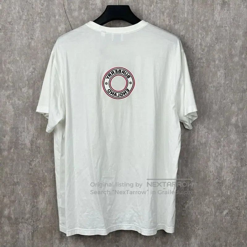 Burberry Burberry Women’s L Beige Cotton T-Shirt. Size L / US 10 / IT 46 - 2 Thumbnail