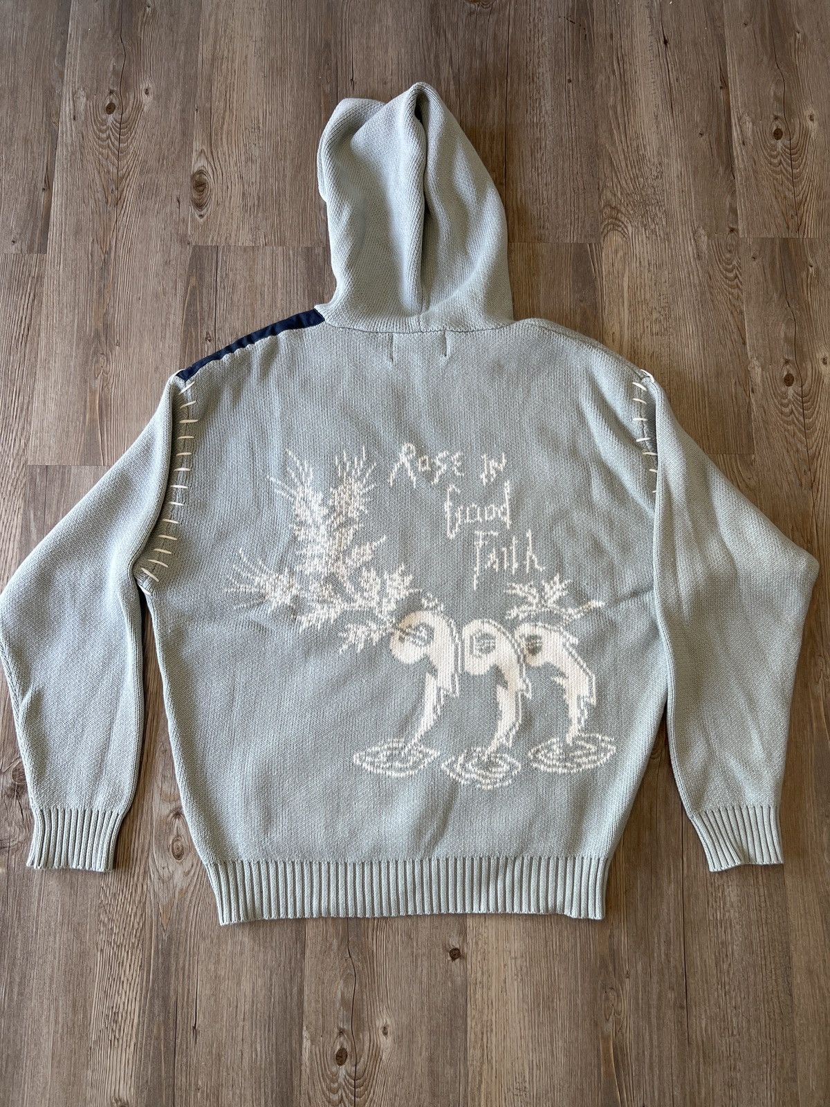 ROSE IN GOOD FAITH Juice WRLD X Rose in Good Faith Knit Hoodie Size US L / EU 52-54 / 3 - 2 Thumbnail