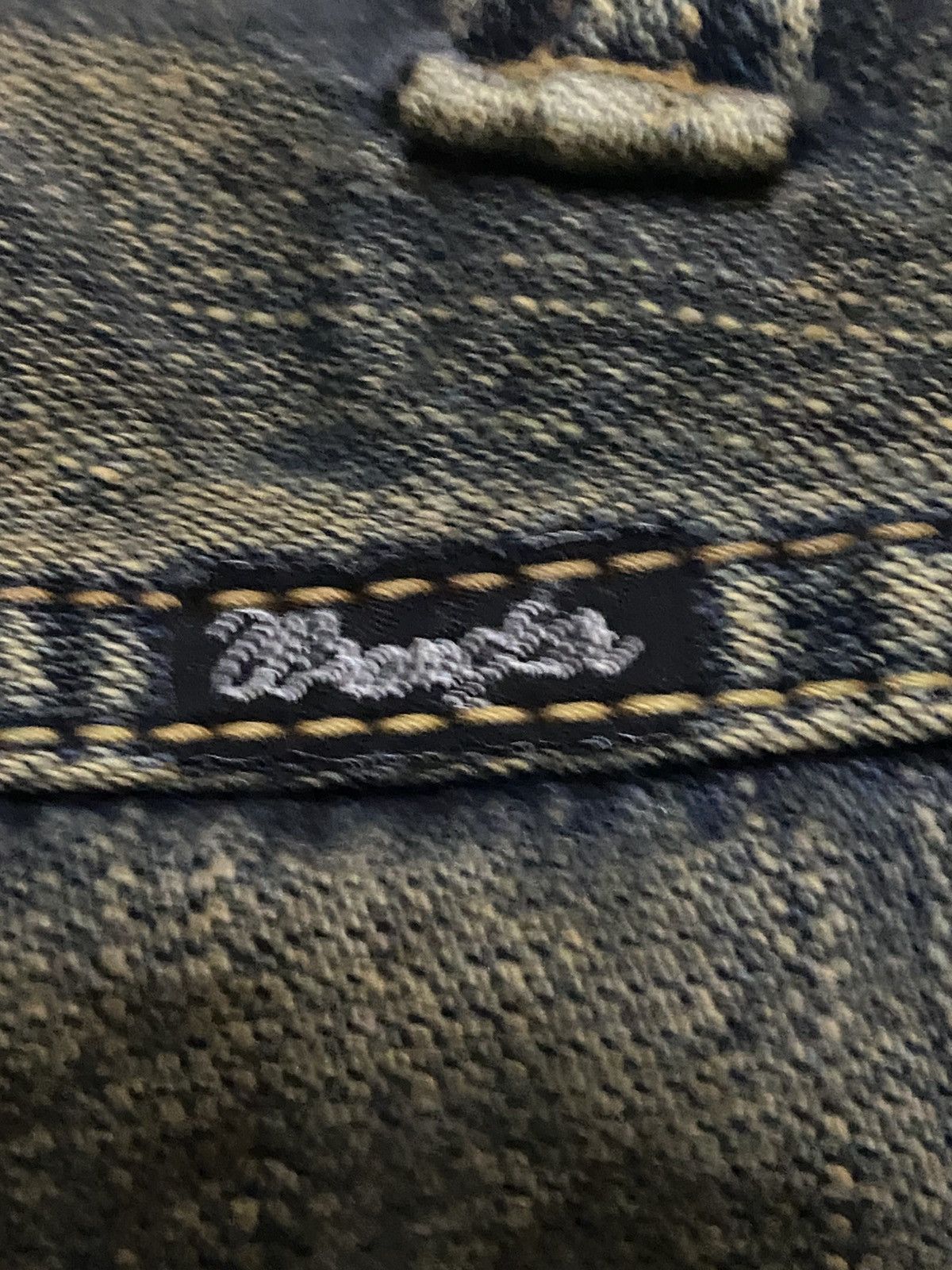 Wrangler Vintage Wrangler Crazy Mud Wash Distressed Repair Baggy Jean Size US 32 / EU 48 - 10 Thumbnail