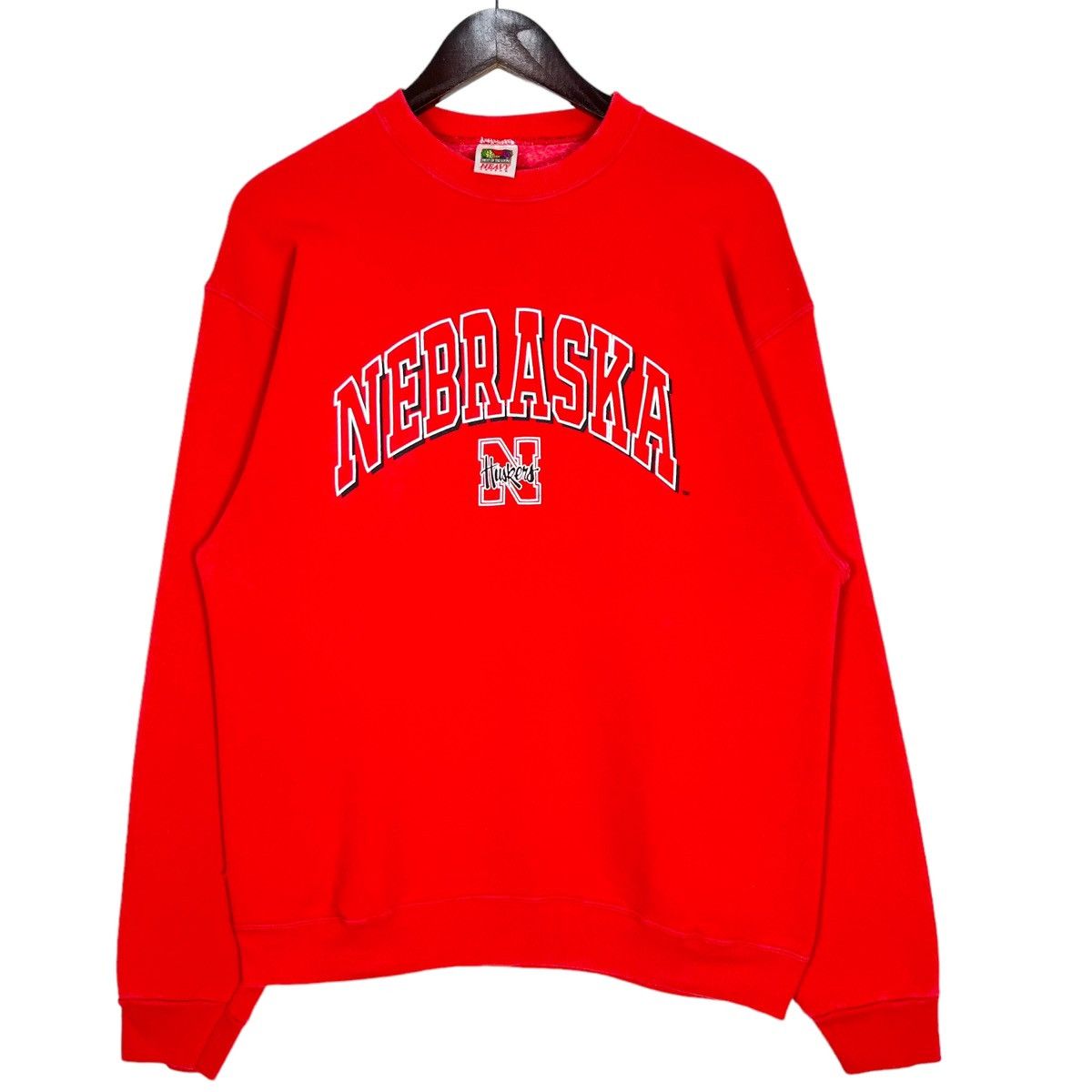 image of American College x Collegiate Vintage 90’S Cornhuskers Nebraska University NCAA Sweatshirt in Red (