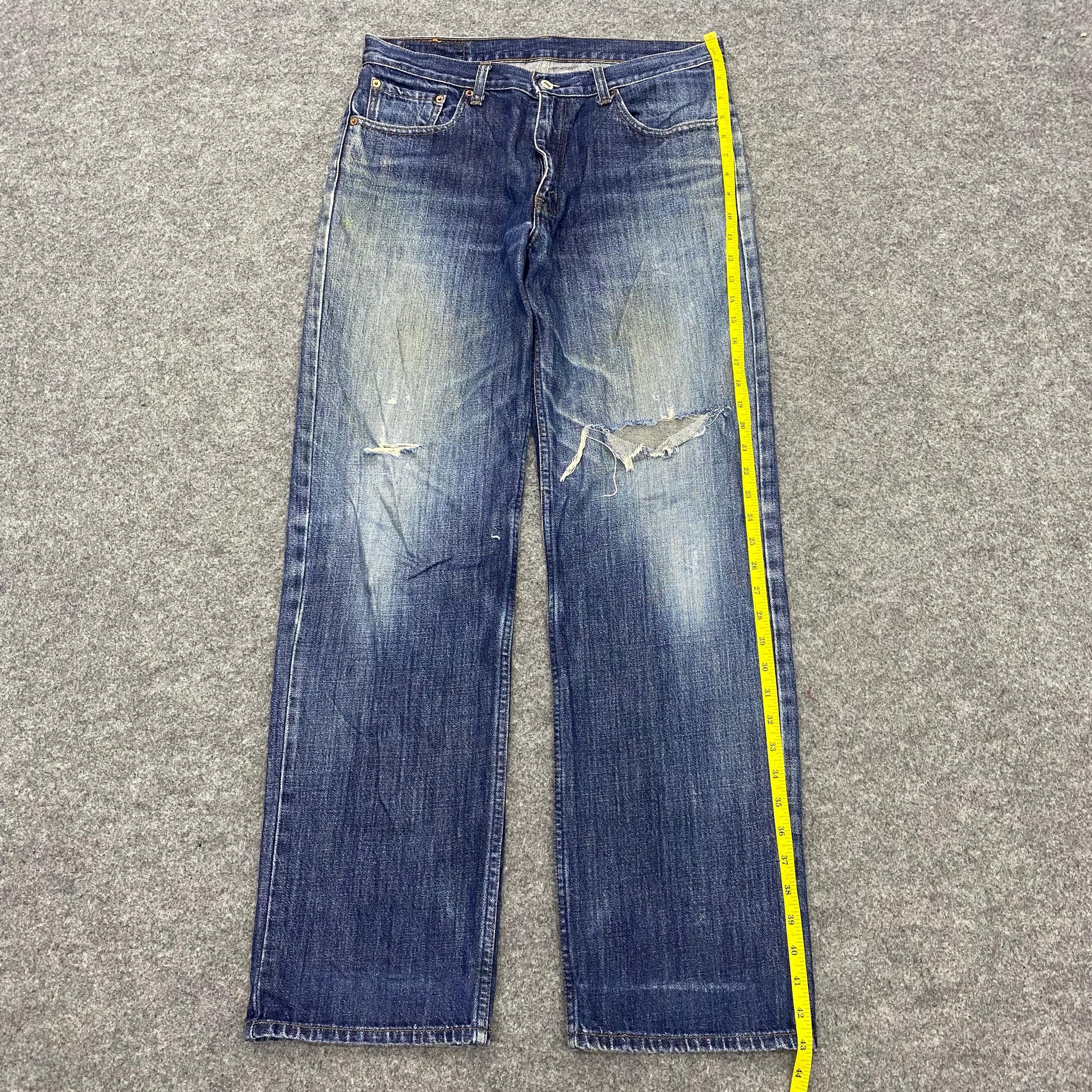 Japanese Brand 💥Vintage Levis 533 Distressed Denim Kurt Cobain Style Size US 34 / EU 50 - 2 Thumbnail