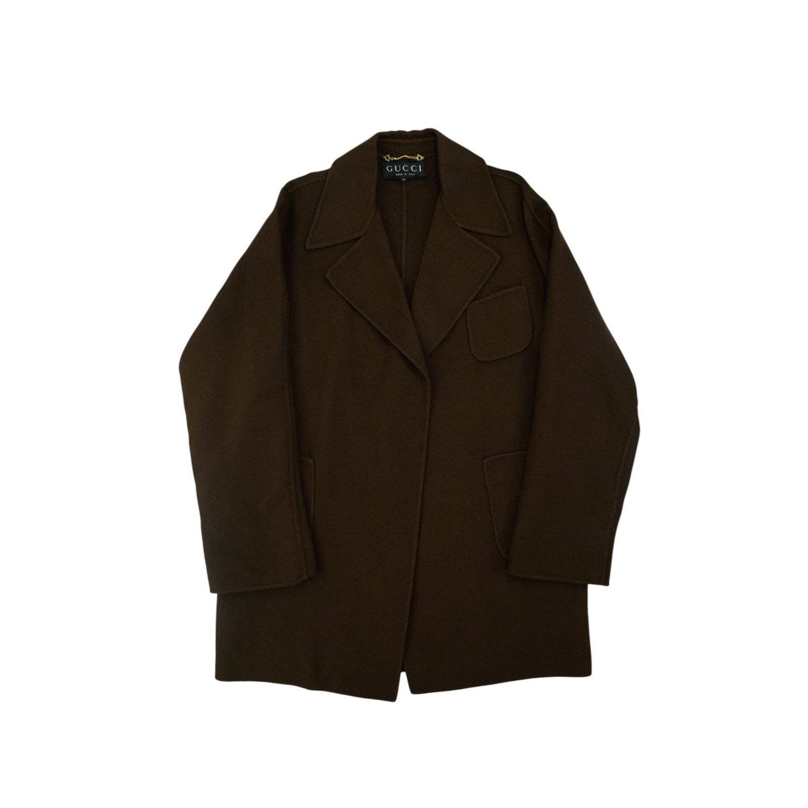 Gucci by Tom ford F/W 1997 Brown Wool Cashmere Coat Size M / US 6-8 / IT 42-44 - 1 Thumbnail