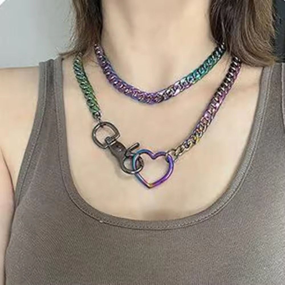 Jewelry Heart O-Ring Slip Chain Necklace Size ONE SIZE - 3 Thumbnail
