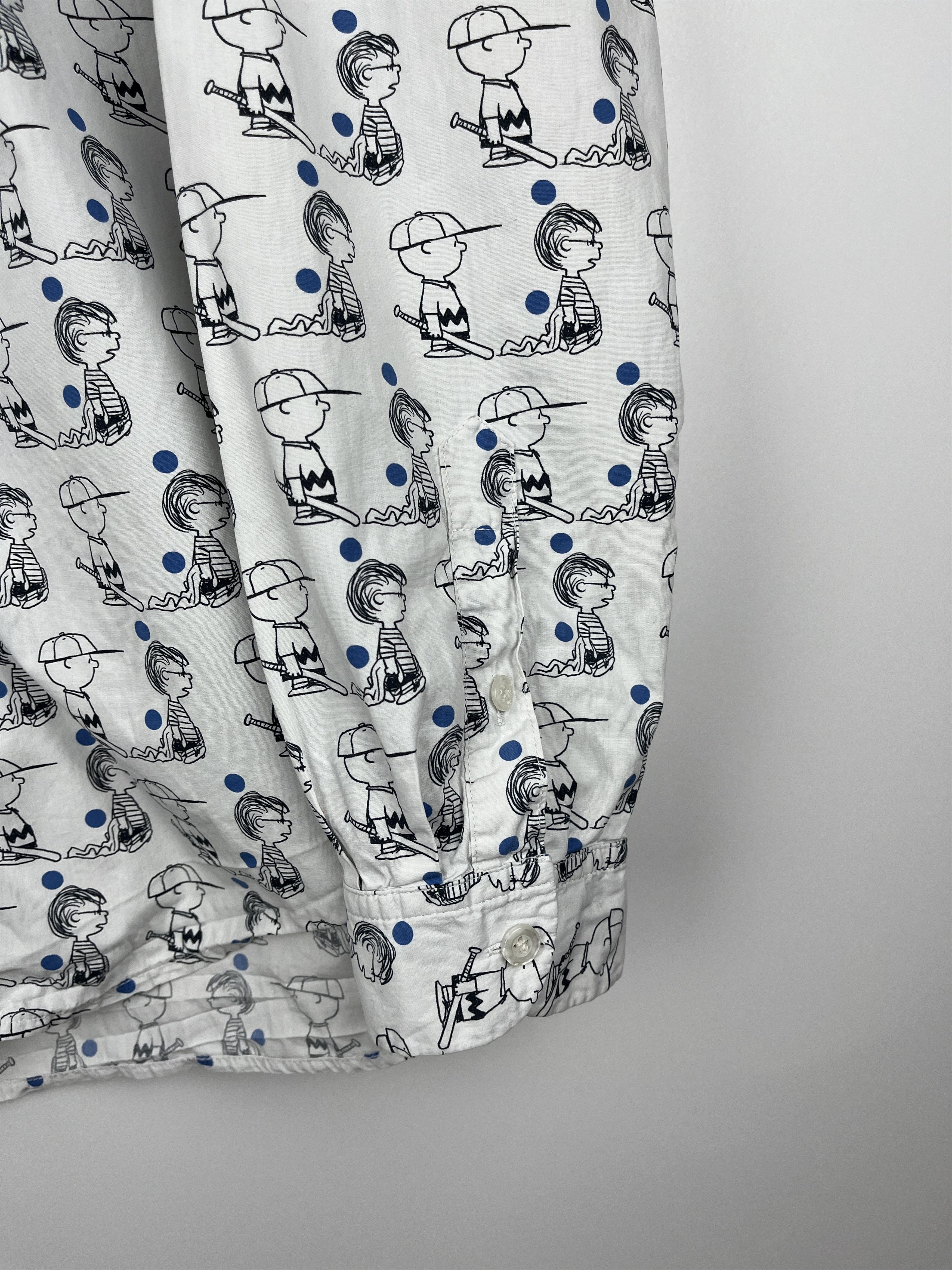 Peanuts Peter Jensen x Peanuts Long Sleeve Shirt Size fits to M Size US M / EU 48-50 / 2 - 8 Thumbnail