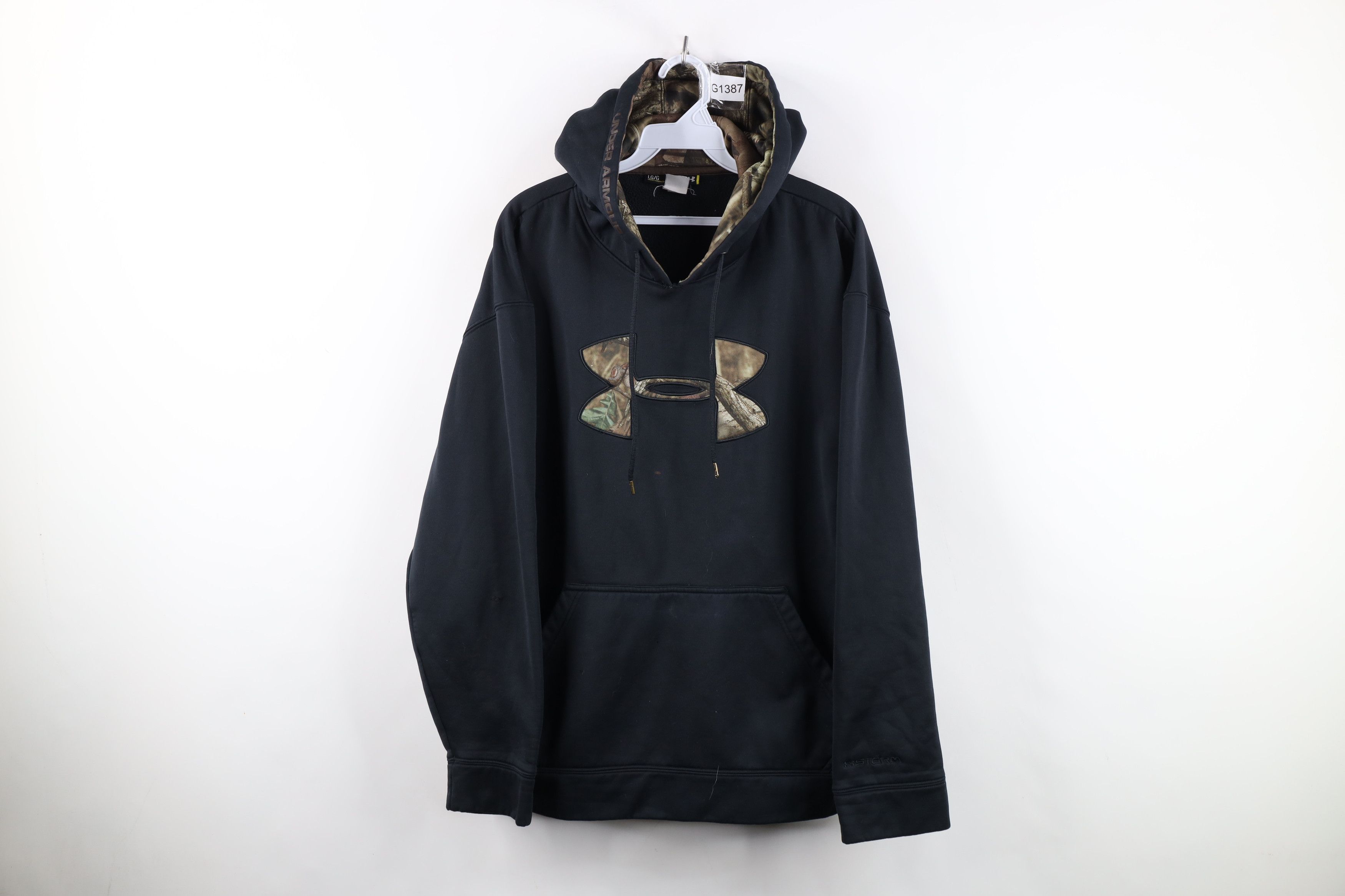 Under Armour Under Armour Storm Camouflage Hoodie Sweatshirt Black Size US L / EU 52-54 / 3 - 1 Thumbnail